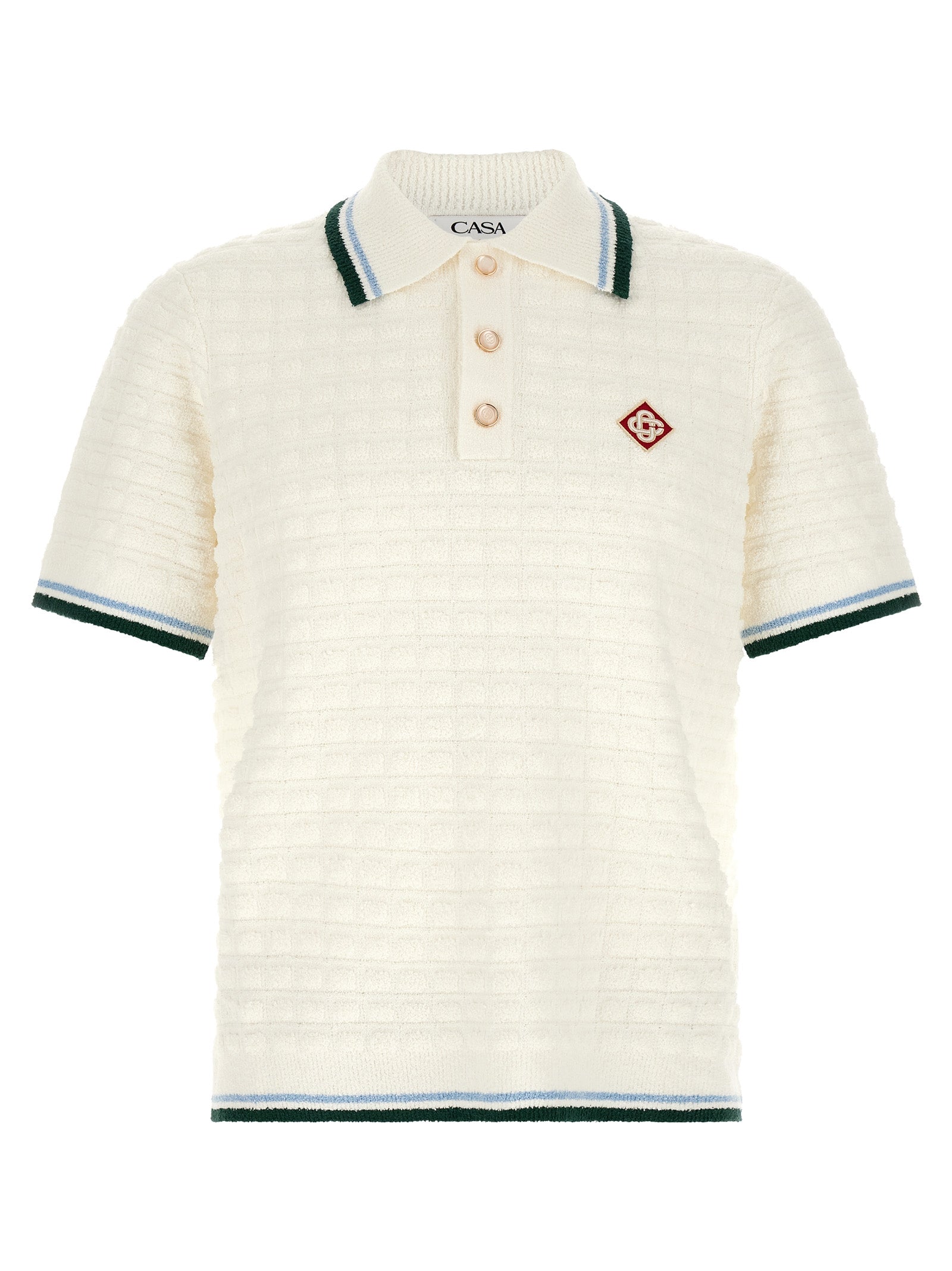 Casablanca Men Bouclé Polo Shirt CASABLANCA