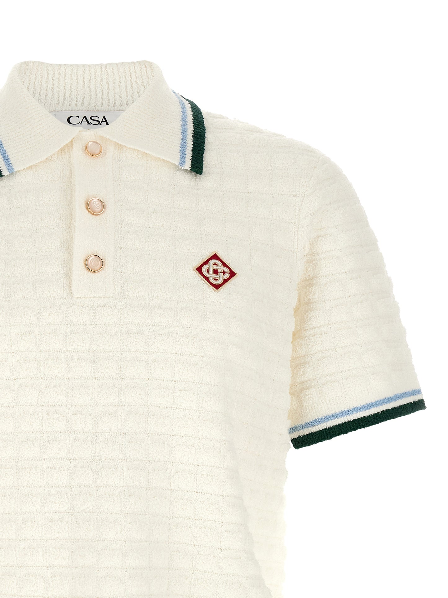 Casablanca Men Bouclé Polo Shirt CASABLANCA
