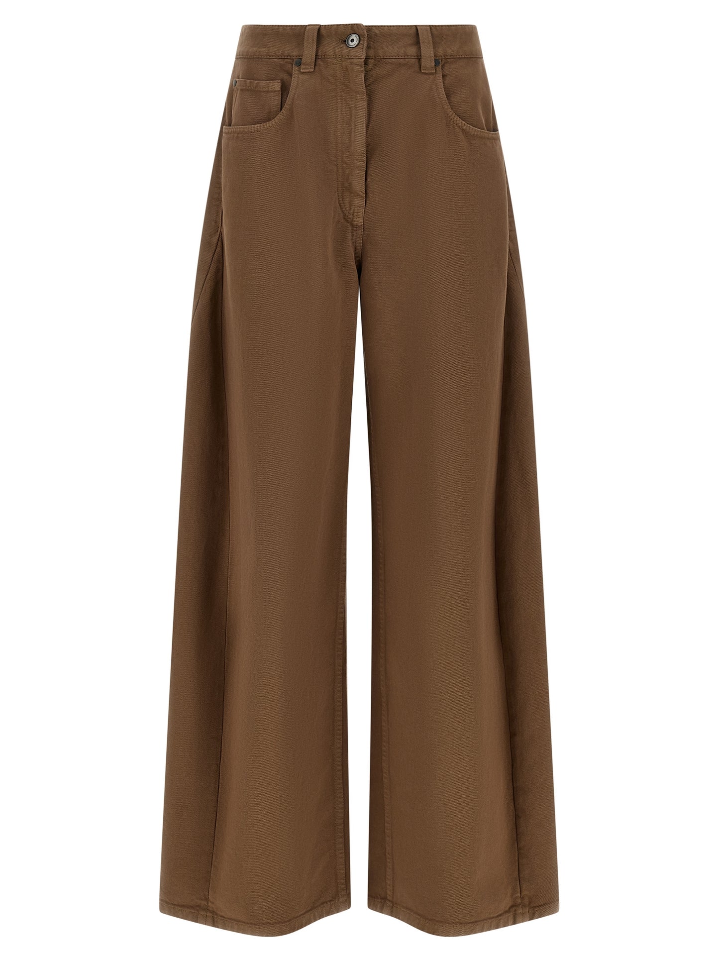 Brunello Cucinelli Women Garment-Dyed Trousers BRUNELLO CUCINELLI
