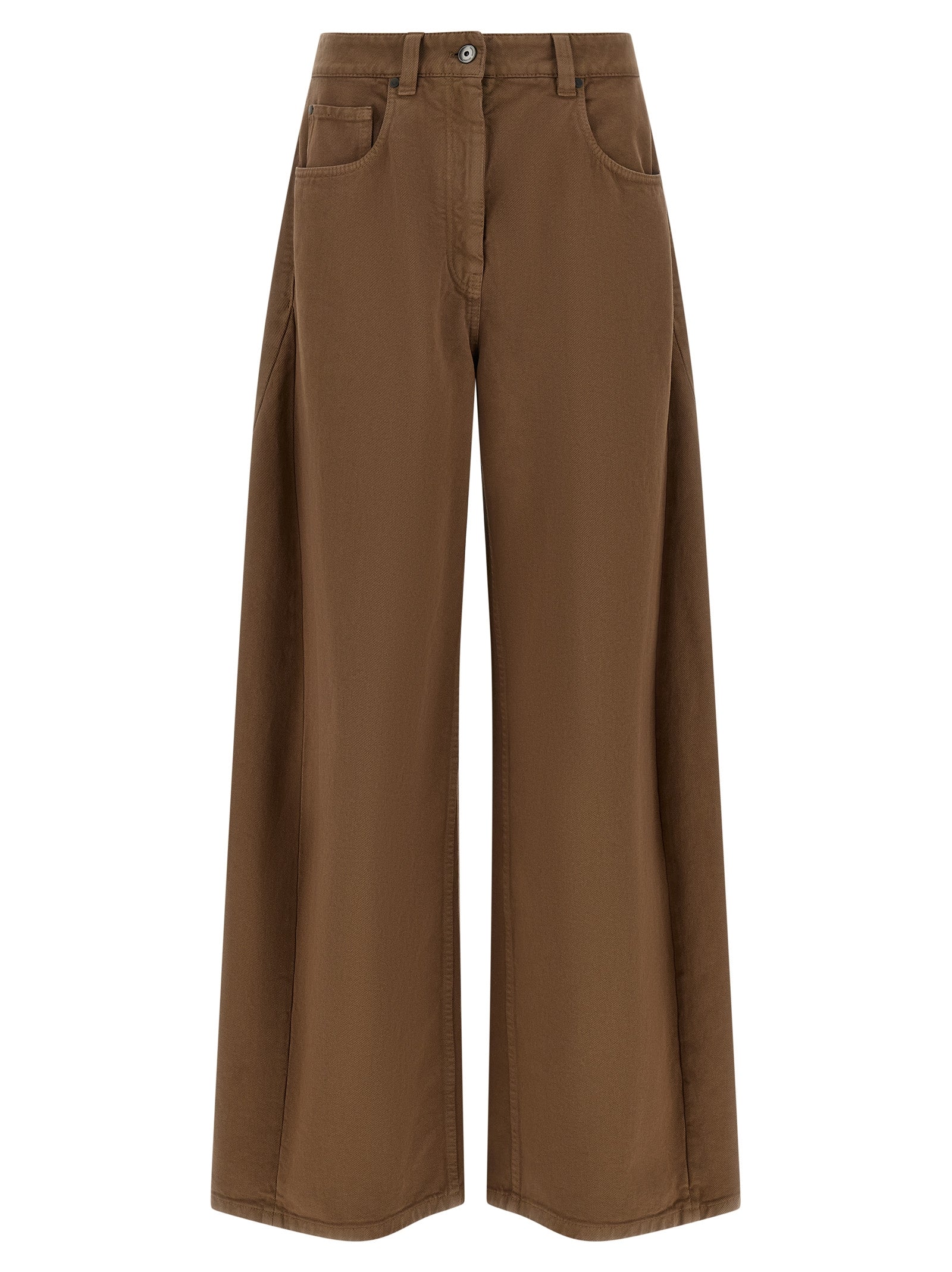 Brunello Cucinelli Women Garment-Dyed Trousers BRUNELLO CUCINELLI