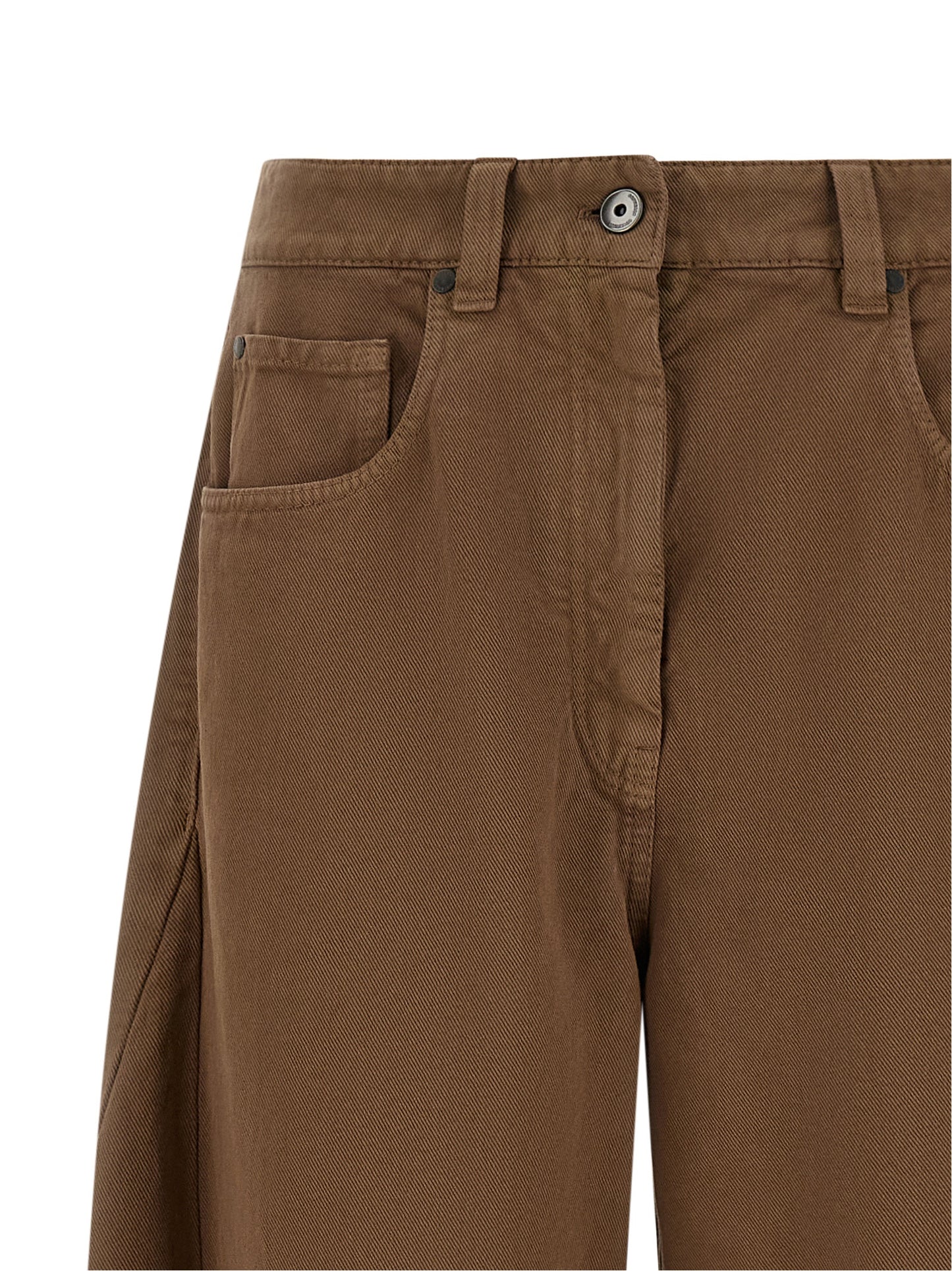 Brunello Cucinelli Women Garment-Dyed Trousers BRUNELLO CUCINELLI