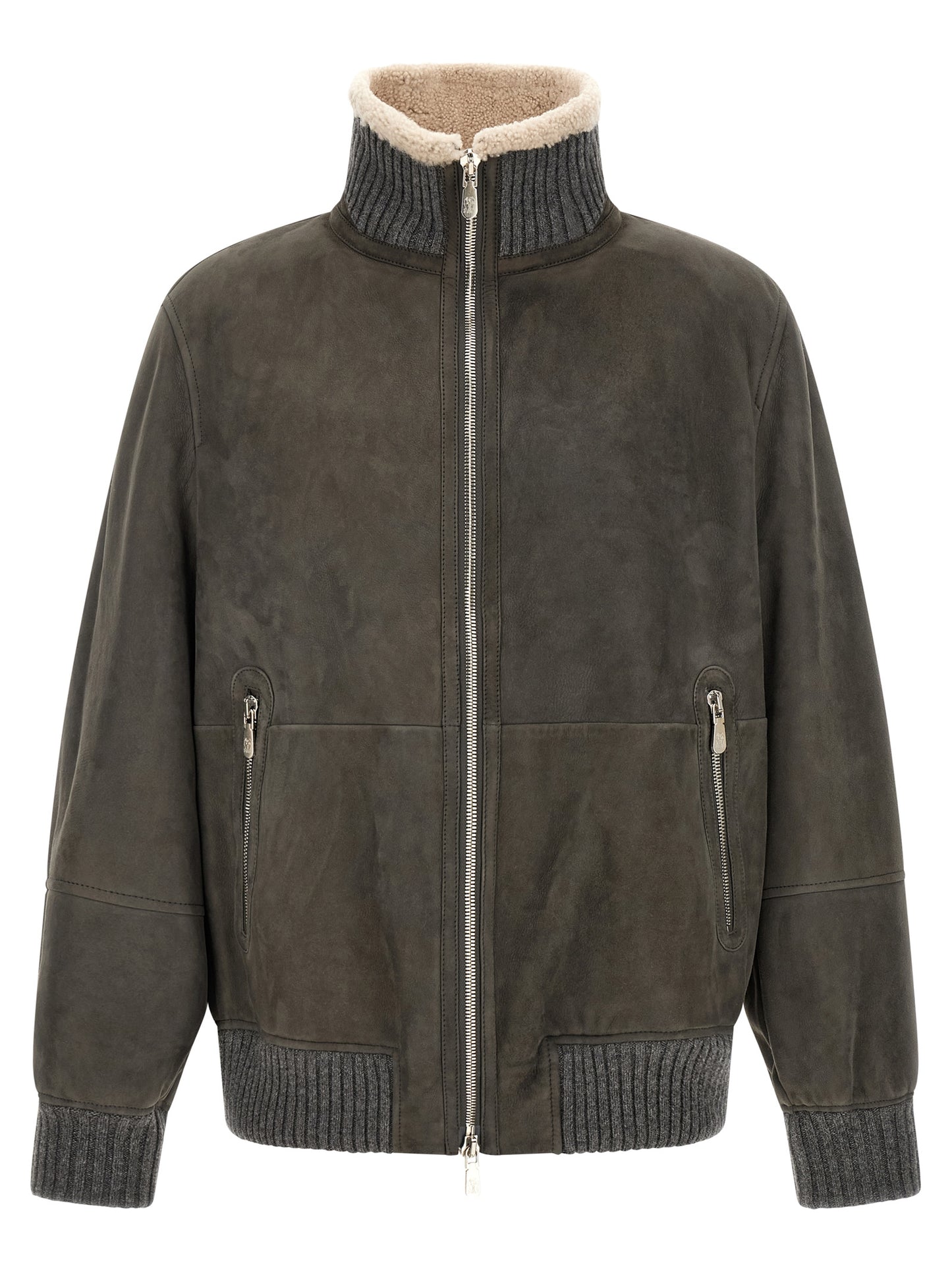 Brunello Cucinelli Men Leather Jacket BRUNELLO CUCINELLI