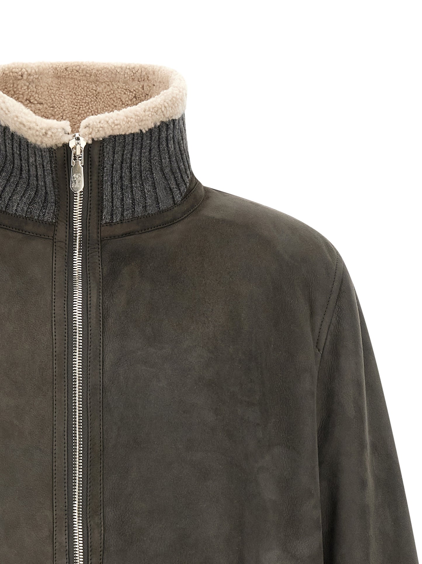Brunello Cucinelli Men Leather Jacket BRUNELLO CUCINELLI