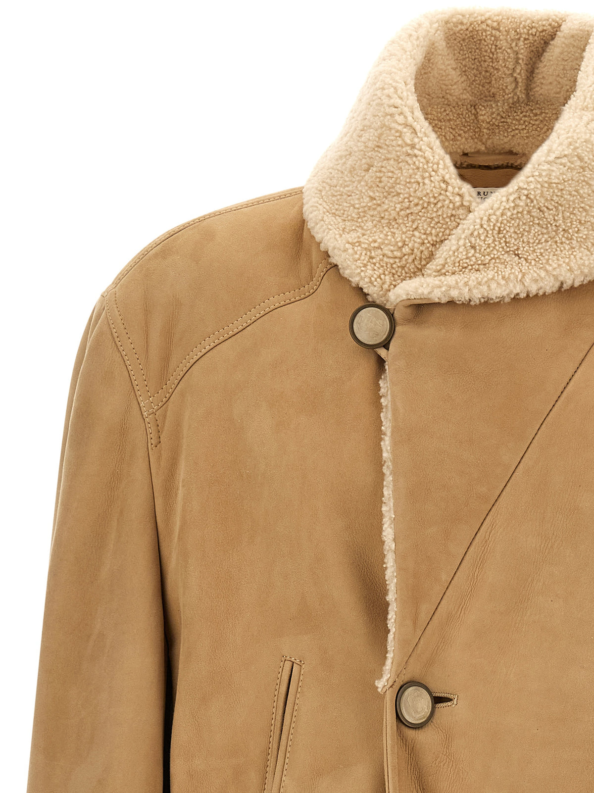 Brunello Cucinelli Men Caban Shearling Curly BRUNELLO CUCINELLI