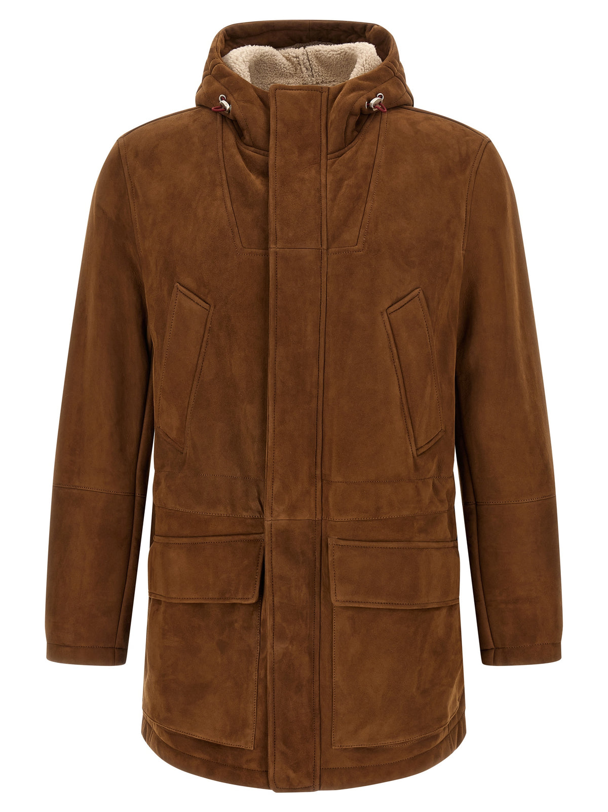 Brunello Cucinelli Men Suede Parka BRUNELLO CUCINELLI