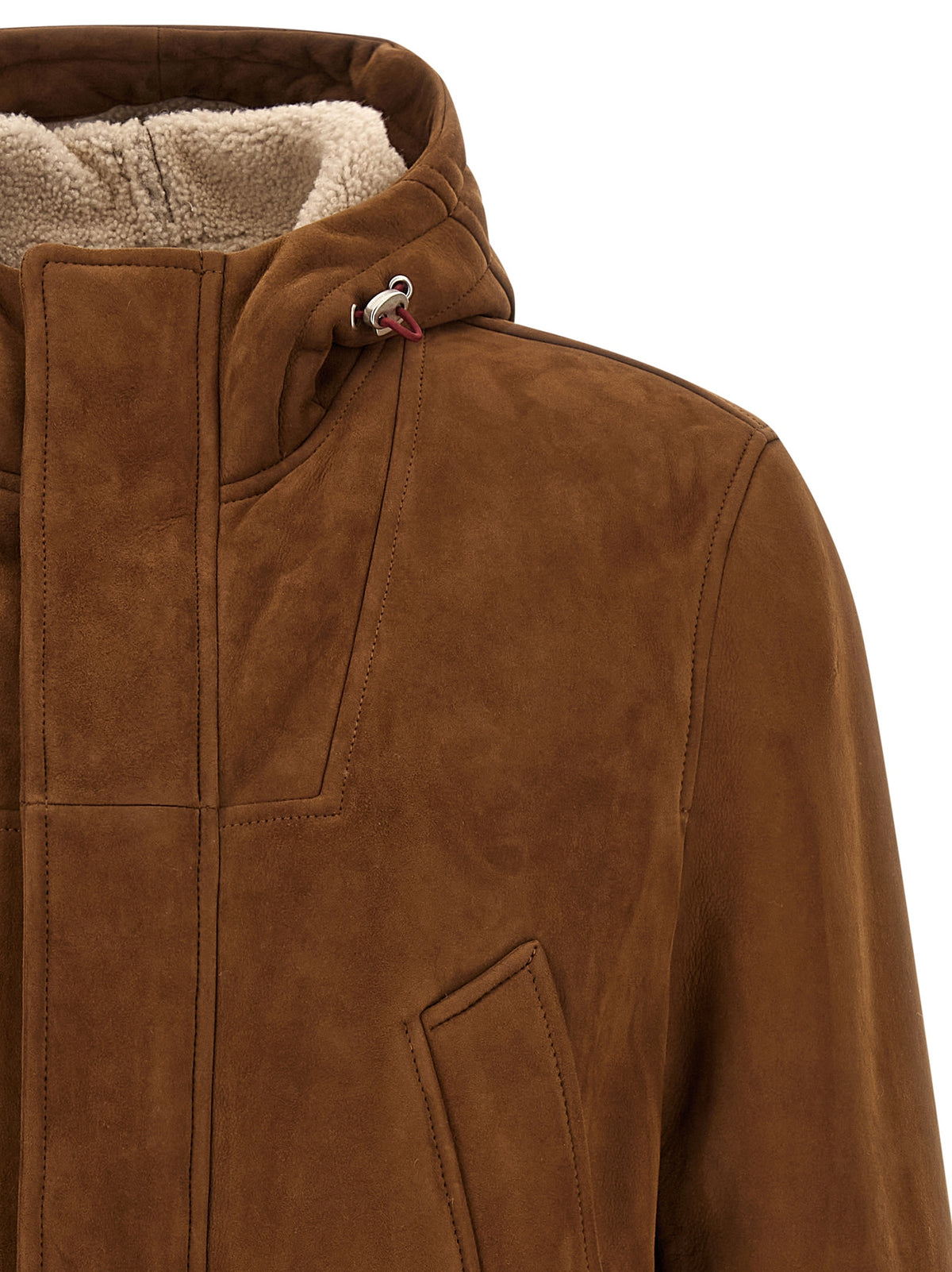 Brunello Cucinelli Men Suede Parka BRUNELLO CUCINELLI