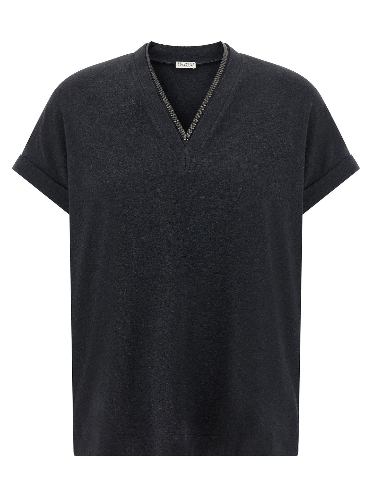 Brunello Cucinelli Women 'Shiny Trims' T-Shirt BRUNELLO CUCINELLI