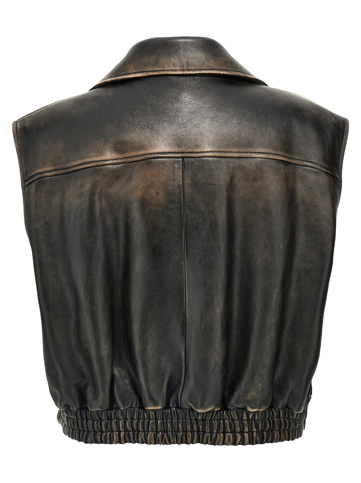 Miu Miu Women Logo Nappa Vest MIU MIU
