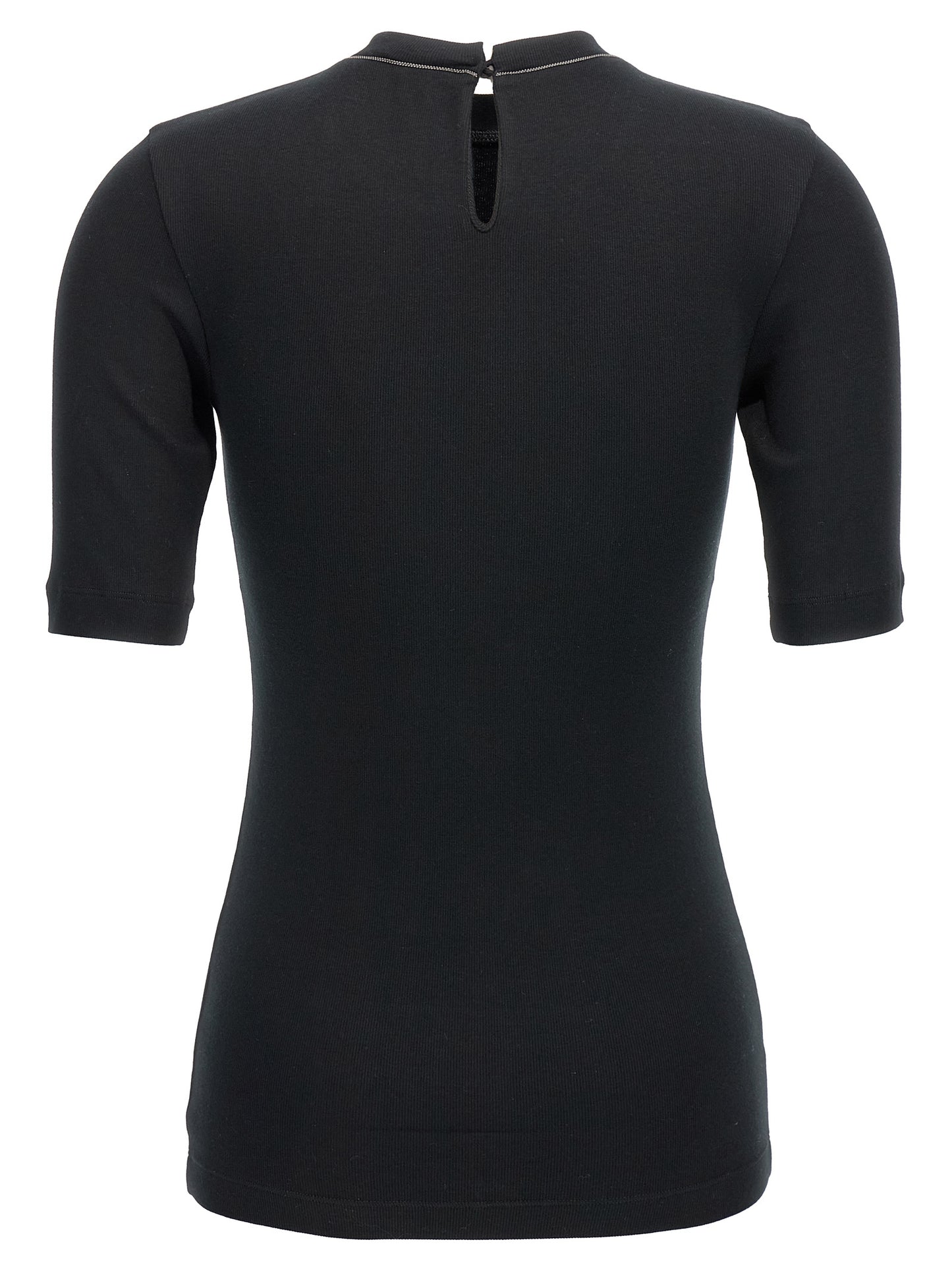 Brunello Cucinelli Women Monile Ribbed T-Shirt BRUNELLO CUCINELLI