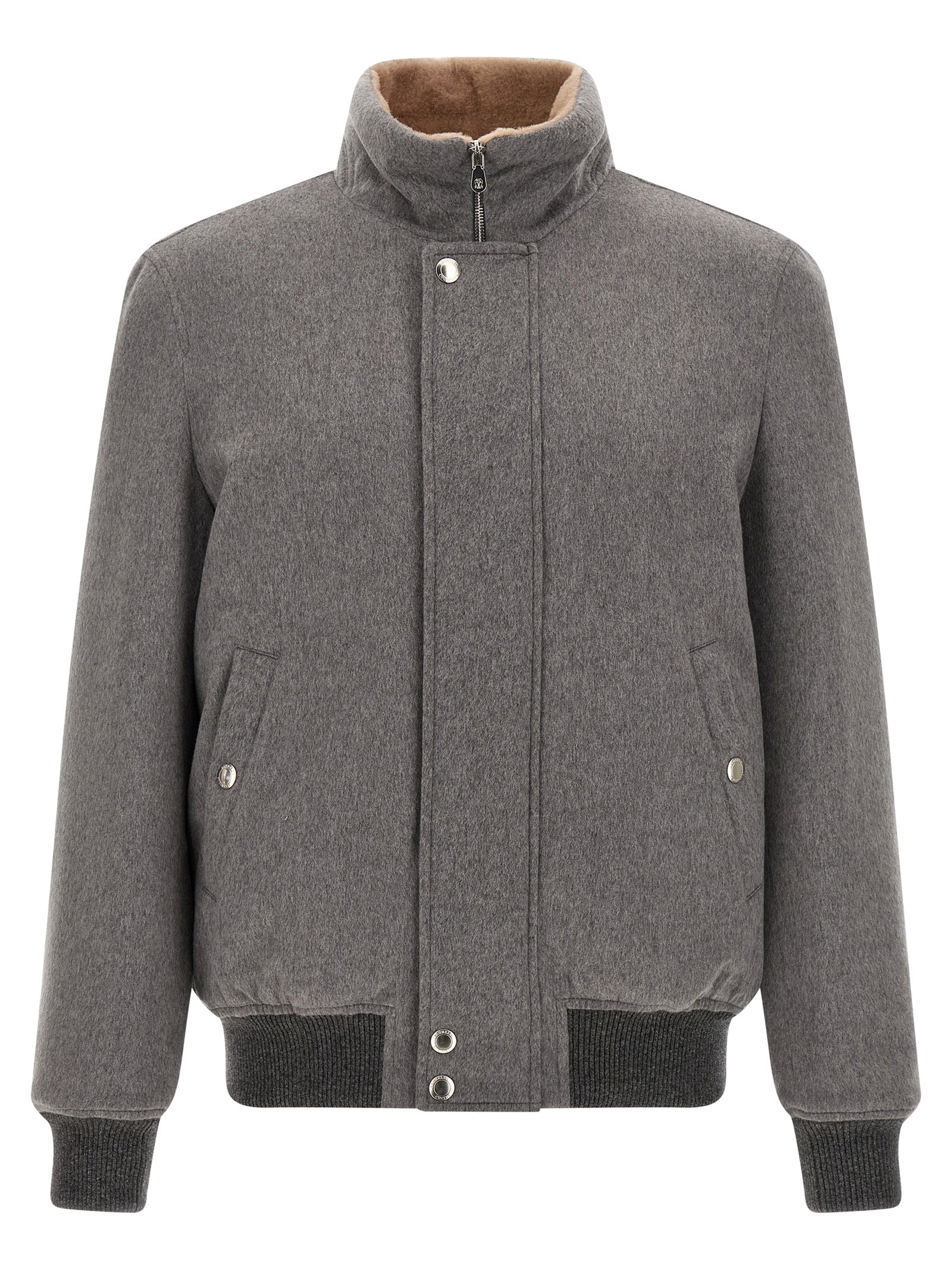 Brunello Cucinelli Men Cashmere And Vicuna Jacket BRUNELLO CUCINELLI