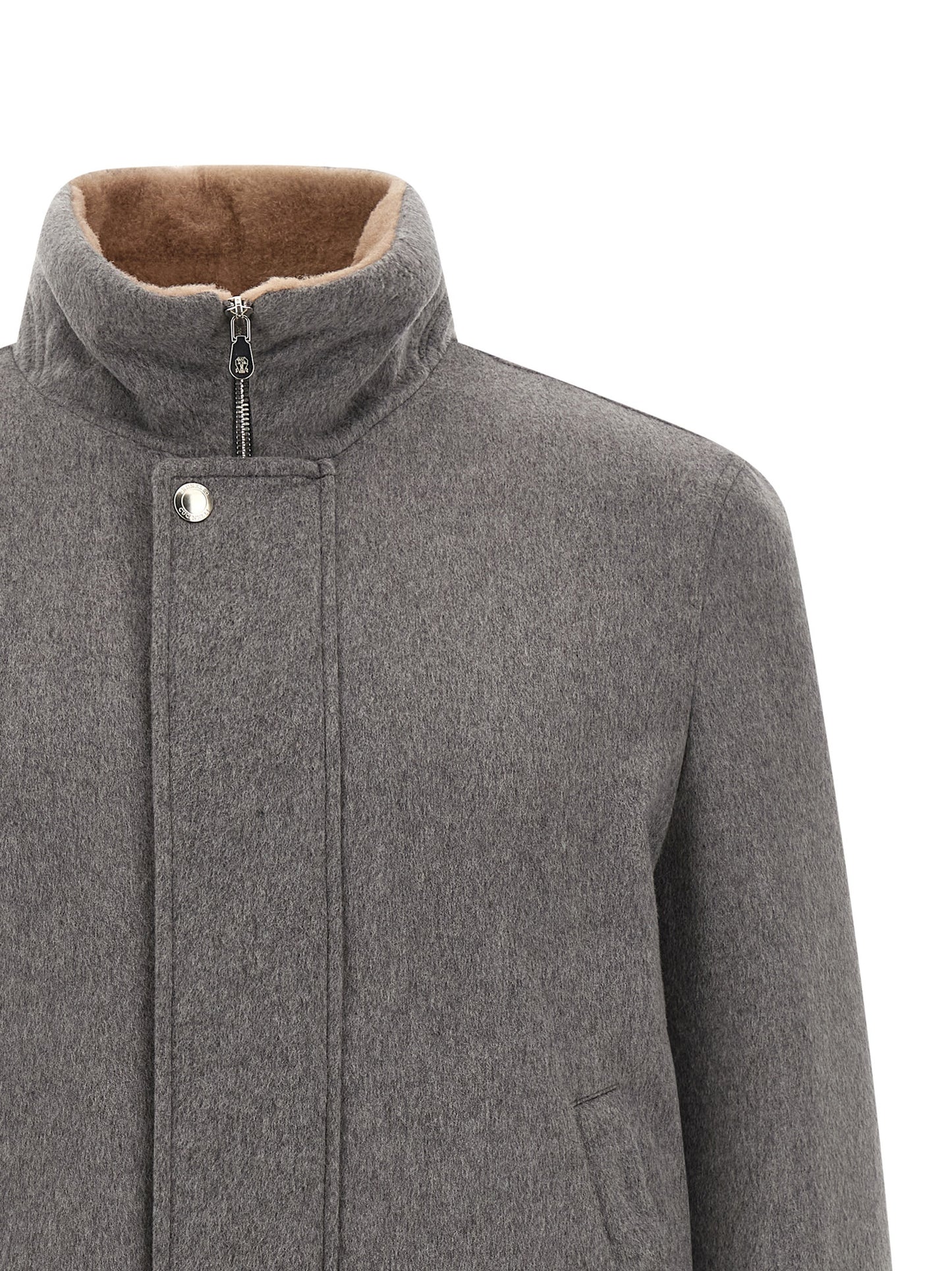 Brunello Cucinelli Men Cashmere And Vicuna Jacket BRUNELLO CUCINELLI