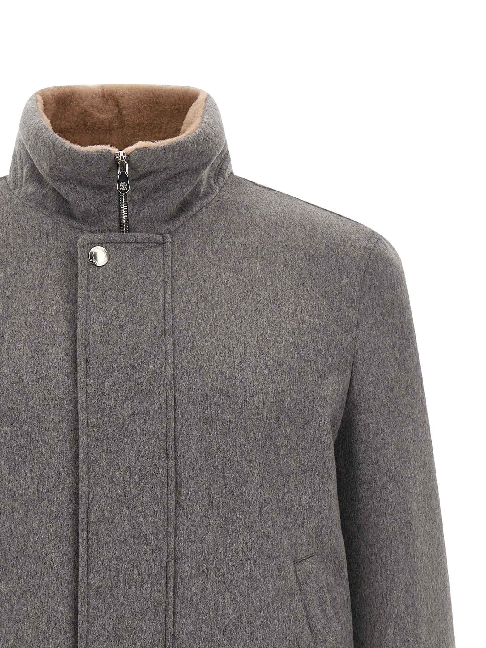 Brunello Cucinelli Men Cashmere And Vicuna Jacket BRUNELLO CUCINELLI