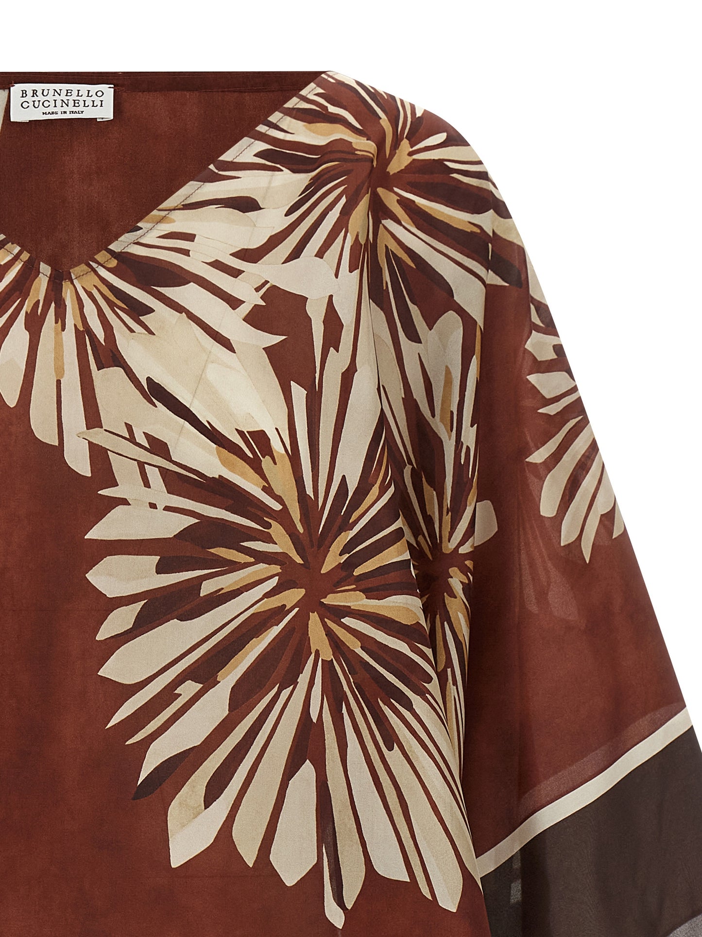 Brunello Cucinelli Women Silk Scarf Blouse BRUNELLO CUCINELLI