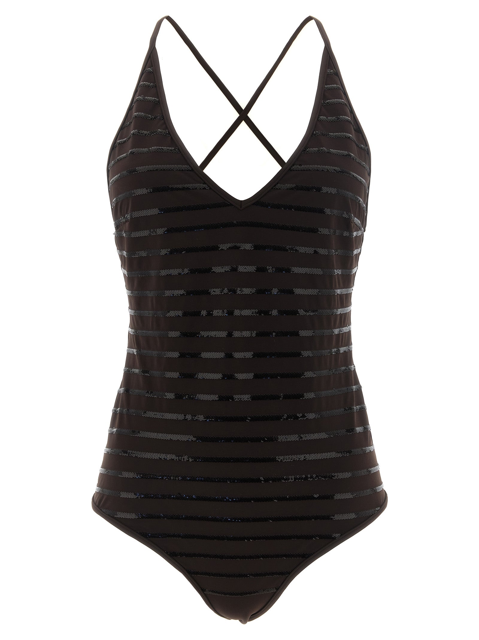 Brunello Cucinelli Women 'Dazzling Stripes' One-Piece Swimsuit BRUNELLO CUCINELLI
