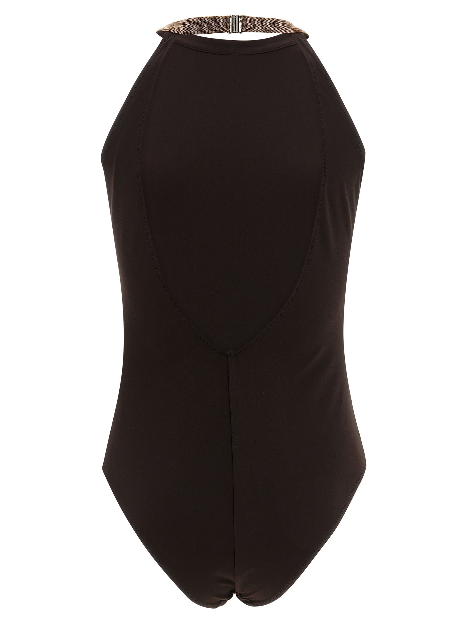 Brunello Cucinelli Women 'Precious Collar' One-Piece Swimsuit BRUNELLO CUCINELLI