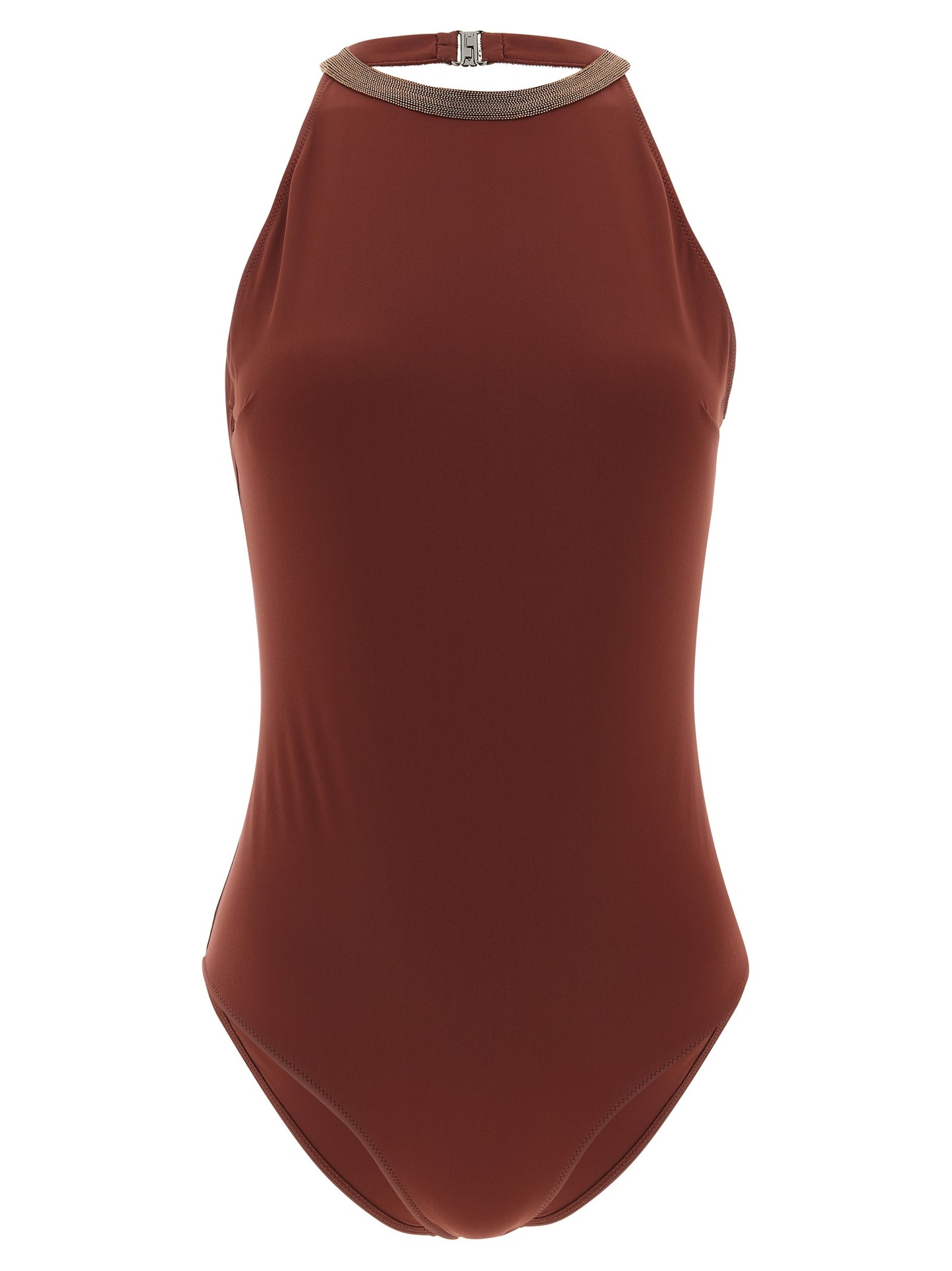 Brunello Cucinelli Women 'Precious Collar' One-Piece Swimsuit BRUNELLO CUCINELLI