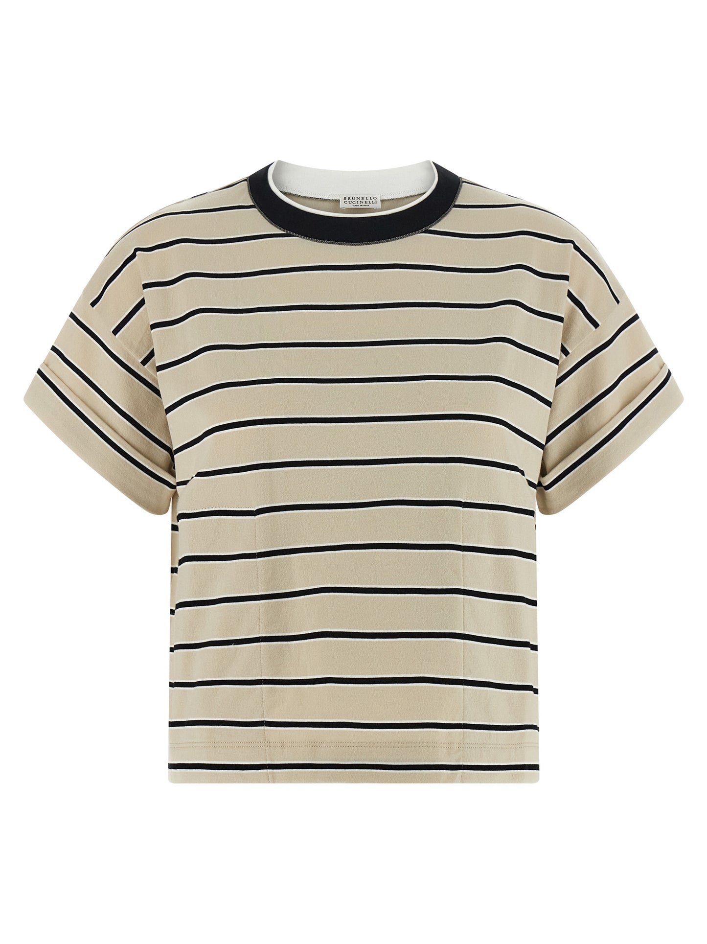 Brunello Cucinelli Women 'Shiny Trims' T-Shirt BRUNELLO CUCINELLI