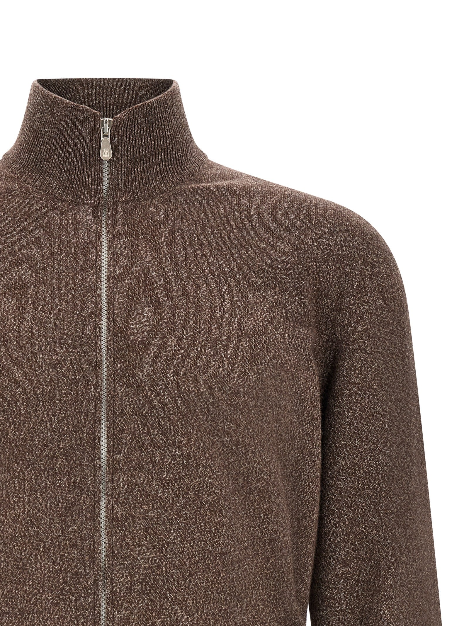 Brunello Cucinelli Men High Neck Cardigan With Zip BRUNELLO CUCINELLI