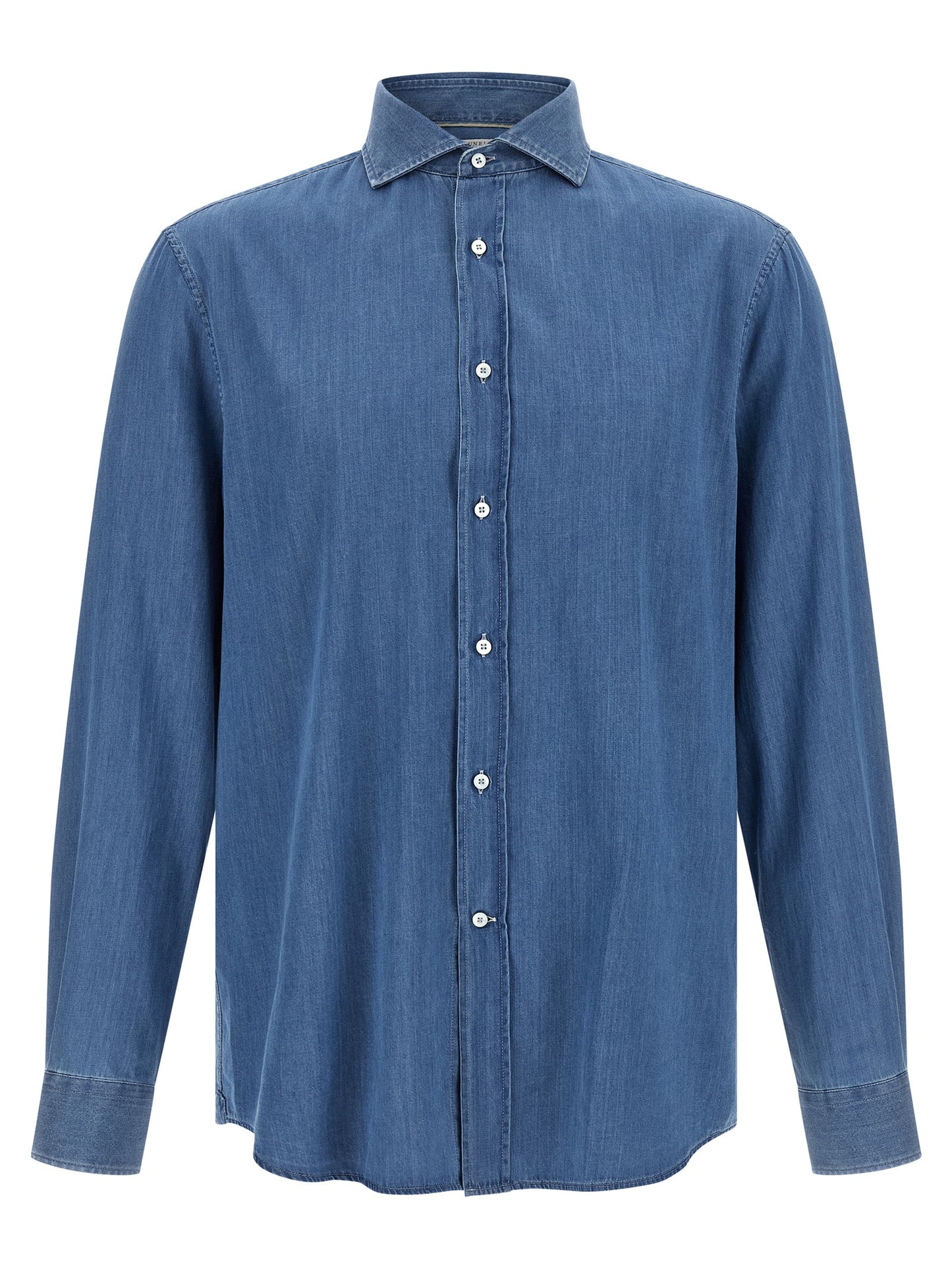 Brunello Cucinelli Men Denim Shirt BRUNELLO CUCINELLI