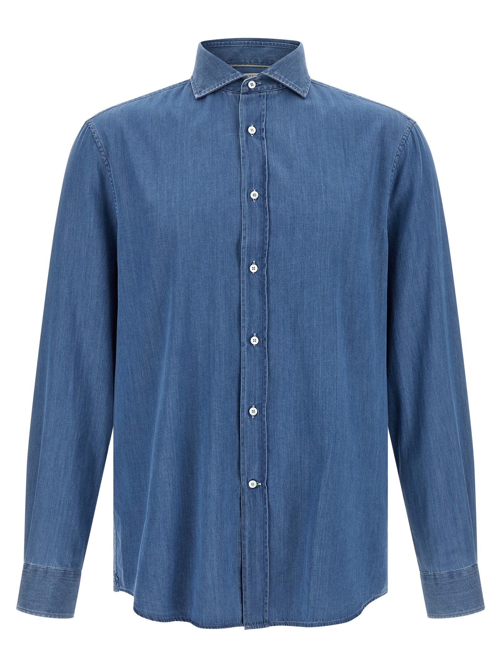 Brunello Cucinelli Men Denim Shirt BRUNELLO CUCINELLI