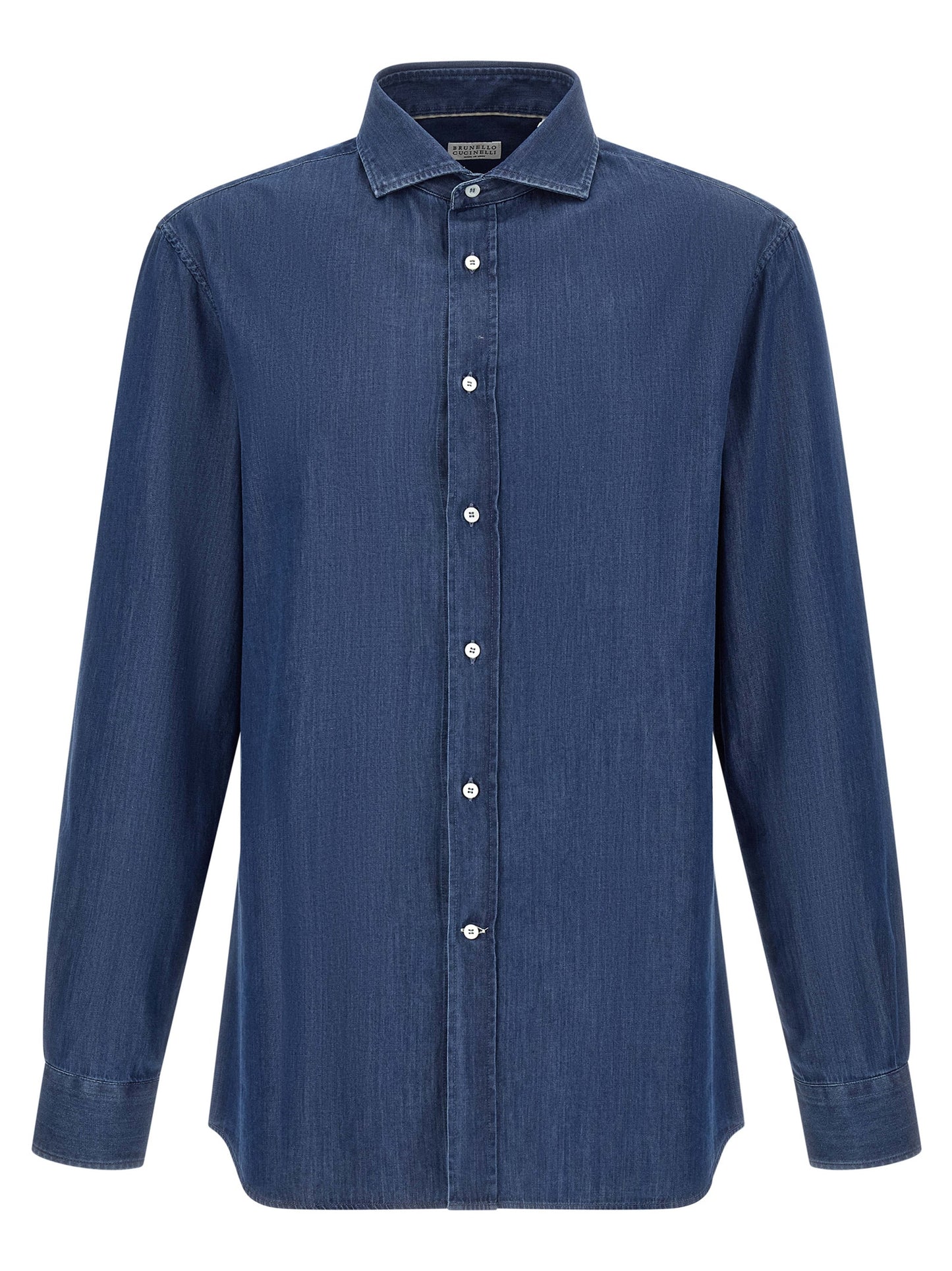 Brunello Cucinelli Men Denim Shirt BRUNELLO CUCINELLI