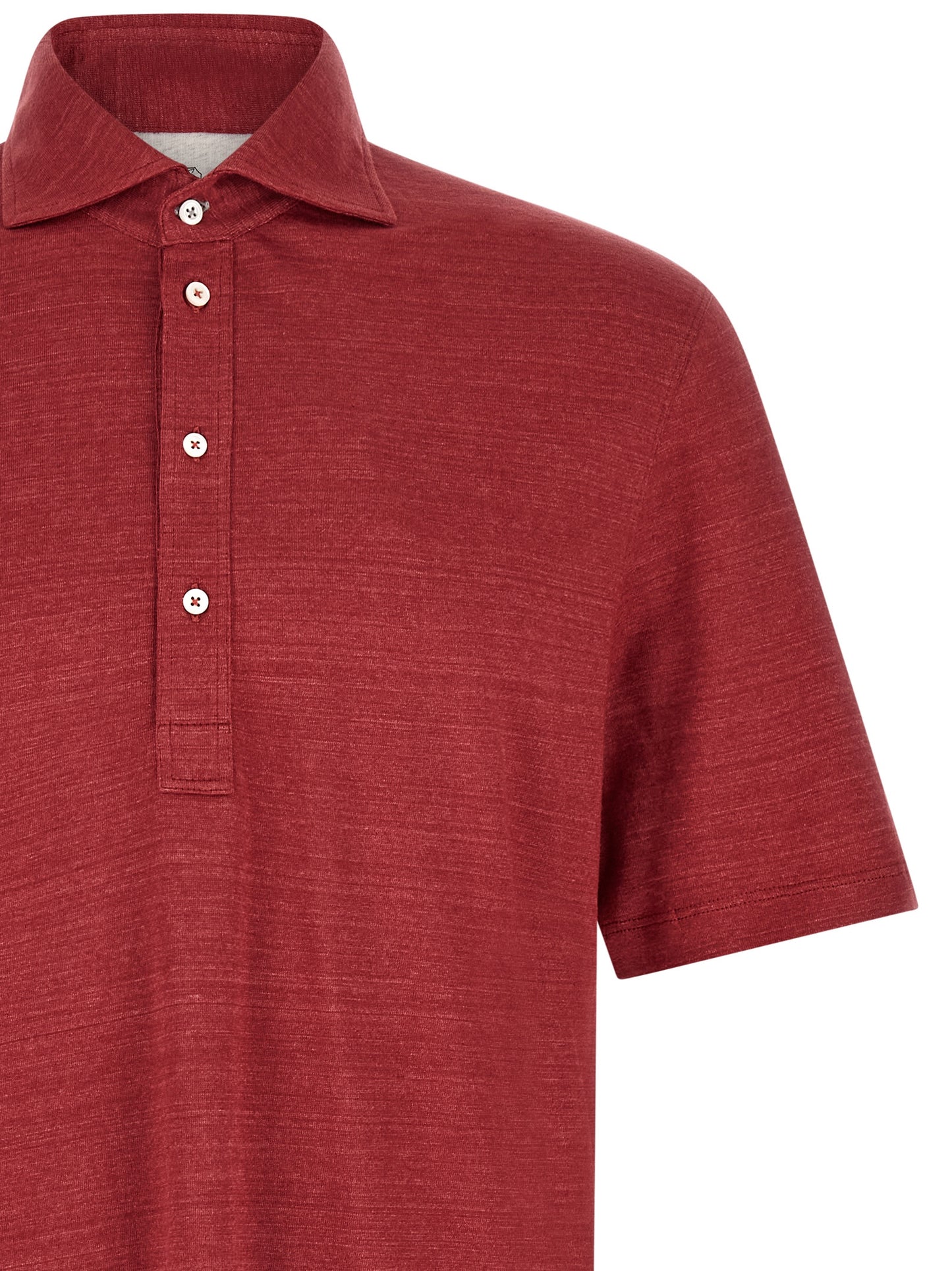 Brunello Cucinelli Men Polo Jersey Mélange BRUNELLO CUCINELLI