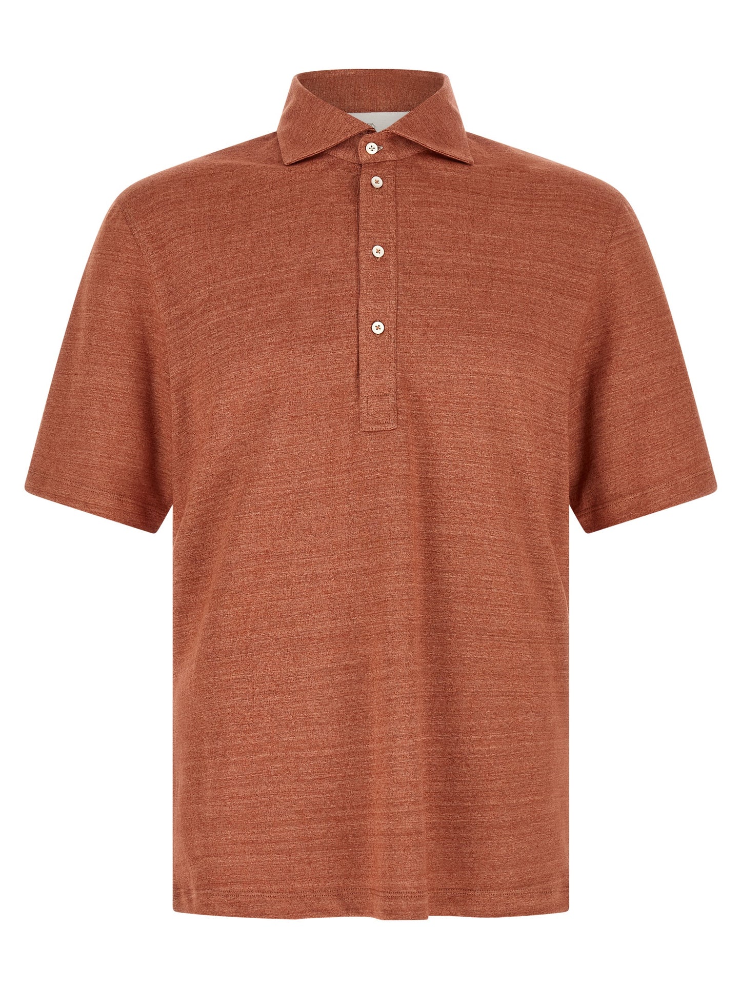 Brunello Cucinelli Men Polo Jersey Mélange BRUNELLO CUCINELLI