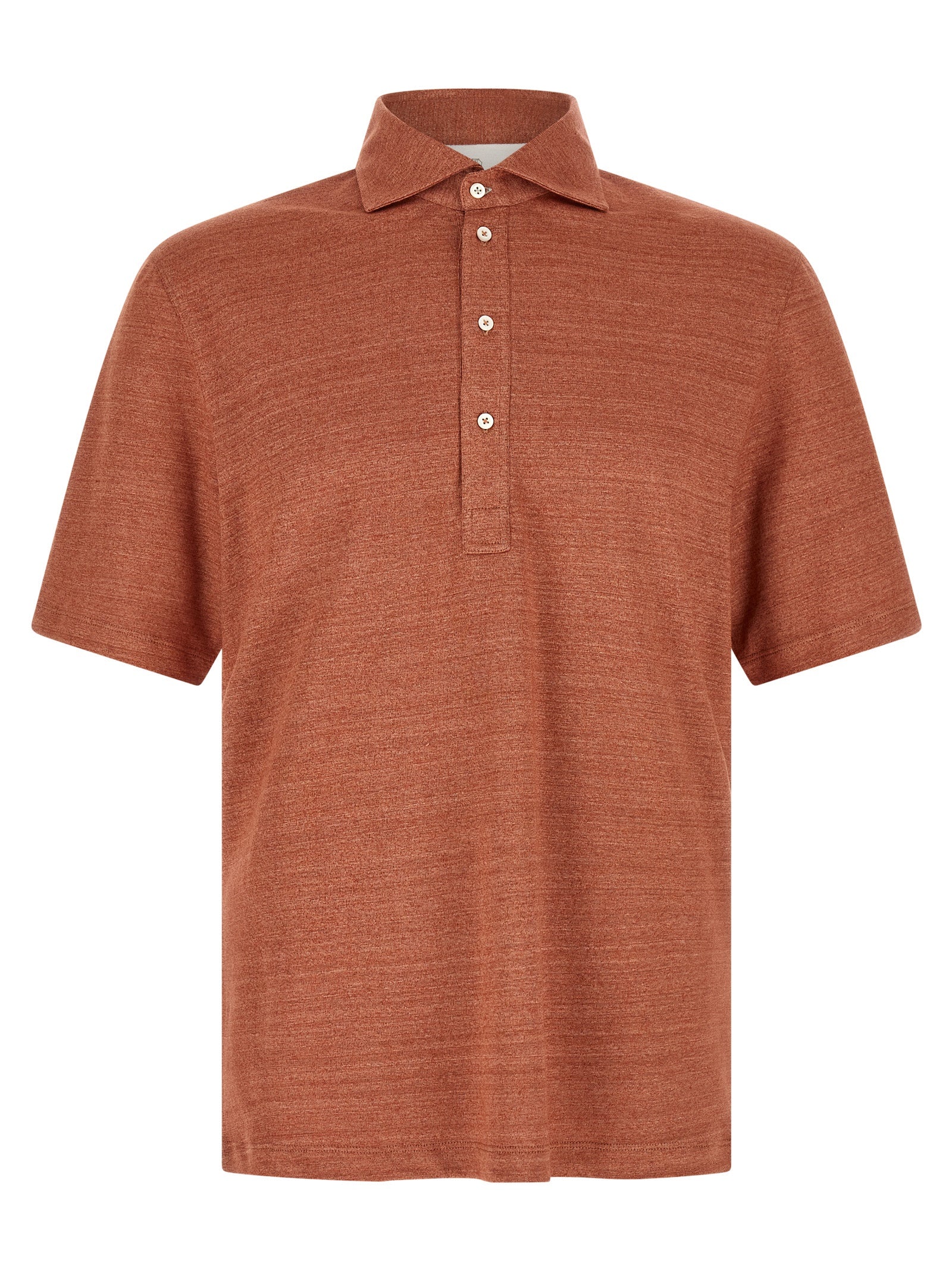 Brunello Cucinelli Men Polo Jersey Mélange BRUNELLO CUCINELLI