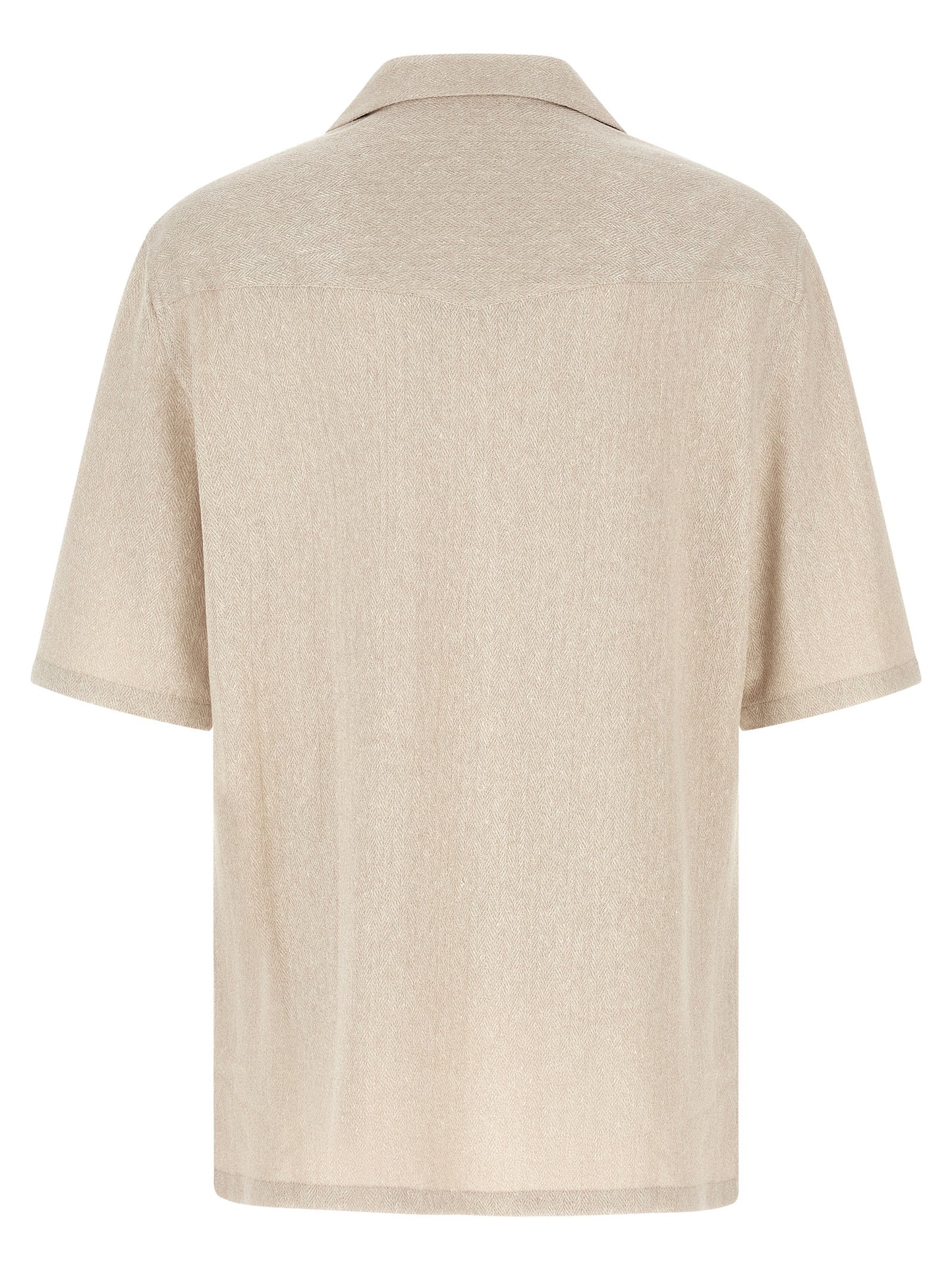 Brunello Cucinelli Men Camp Collar Shirt BRUNELLO CUCINELLI