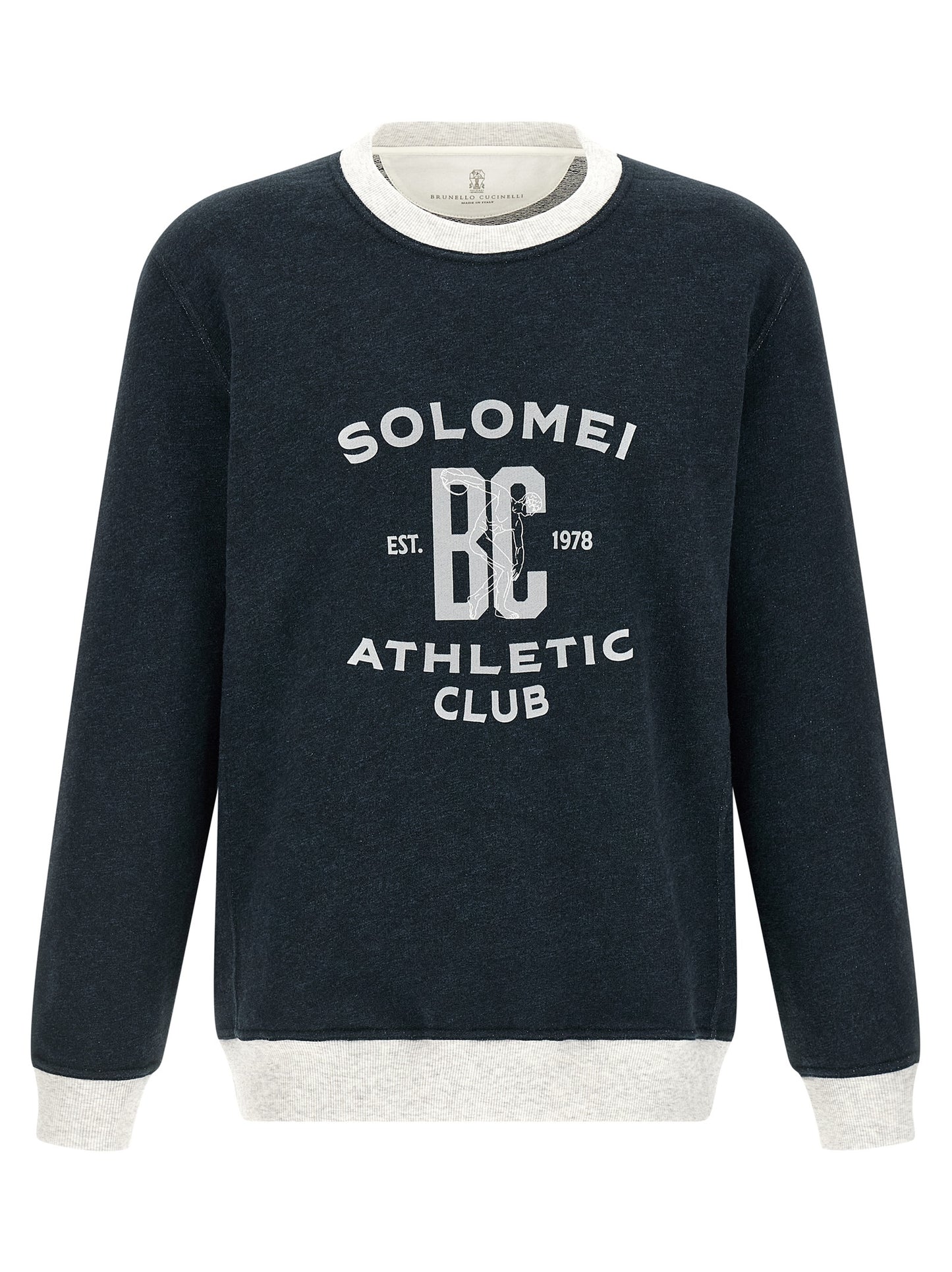 Brunello Cucinelli Men Cotton And Linen Sweatshirt BRUNELLO CUCINELLI