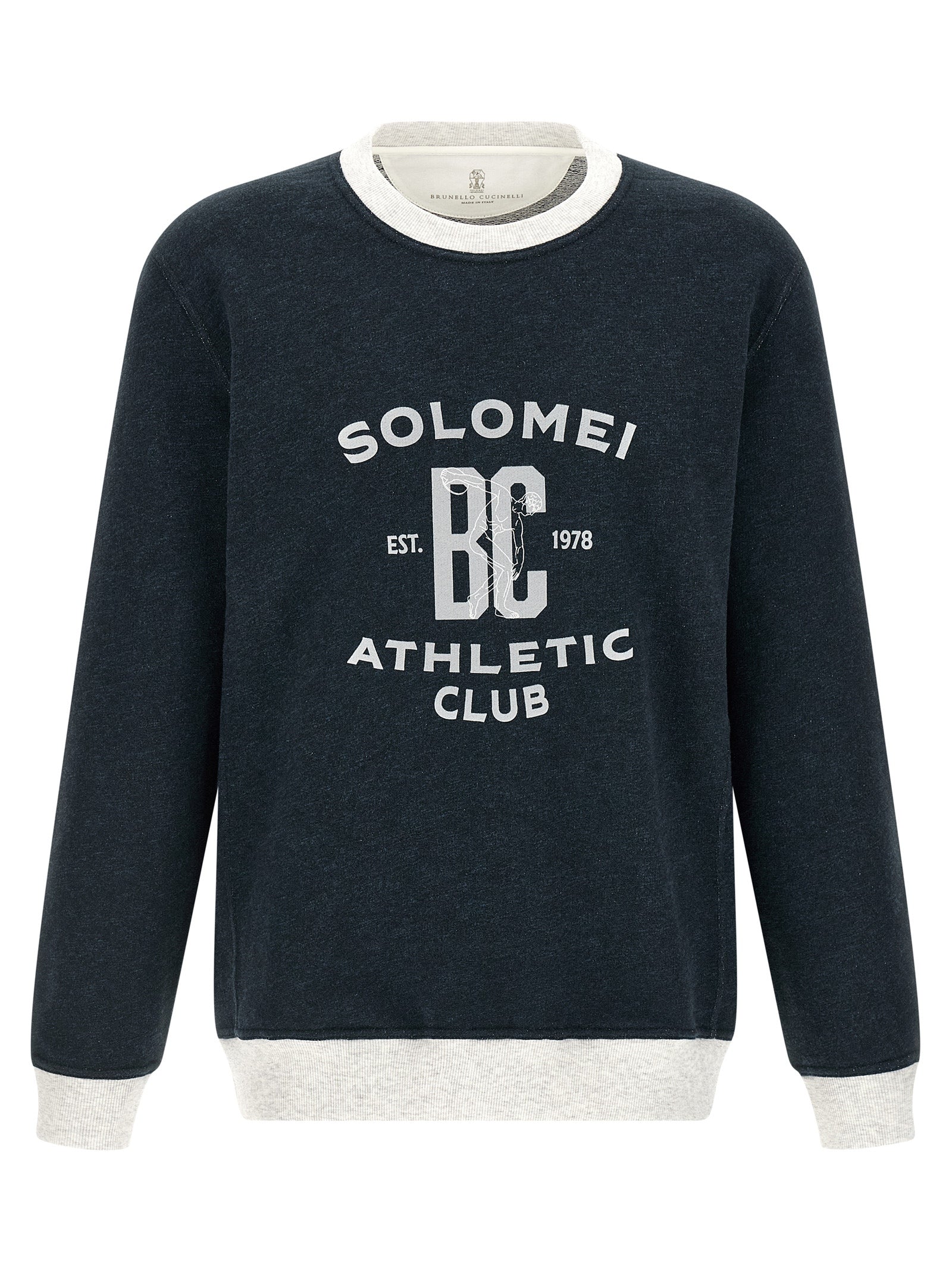 Brunello Cucinelli Men Cotton And Linen Sweatshirt BRUNELLO CUCINELLI