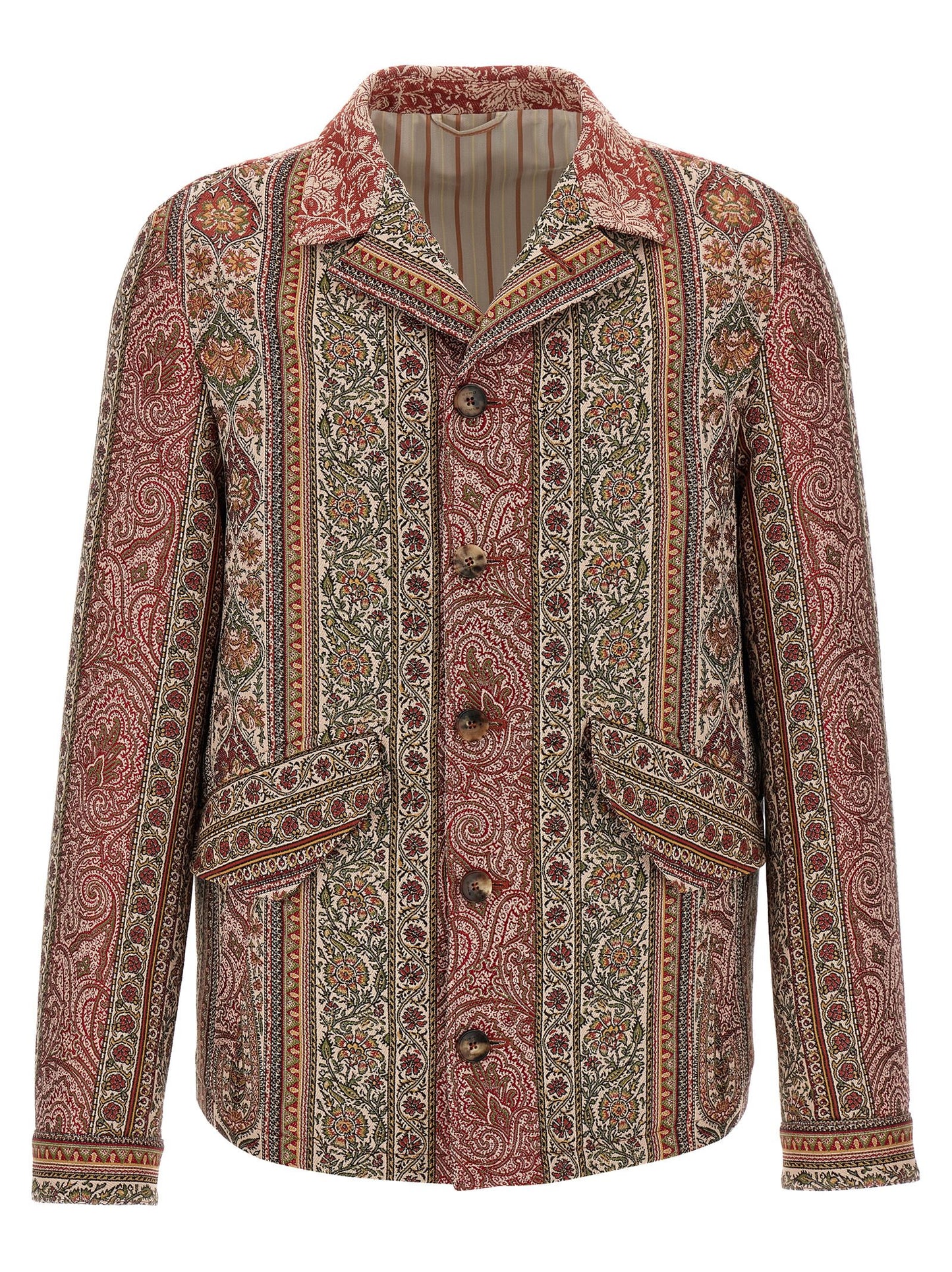 Etro Men Balmacaan Neck Overshirt ETRO