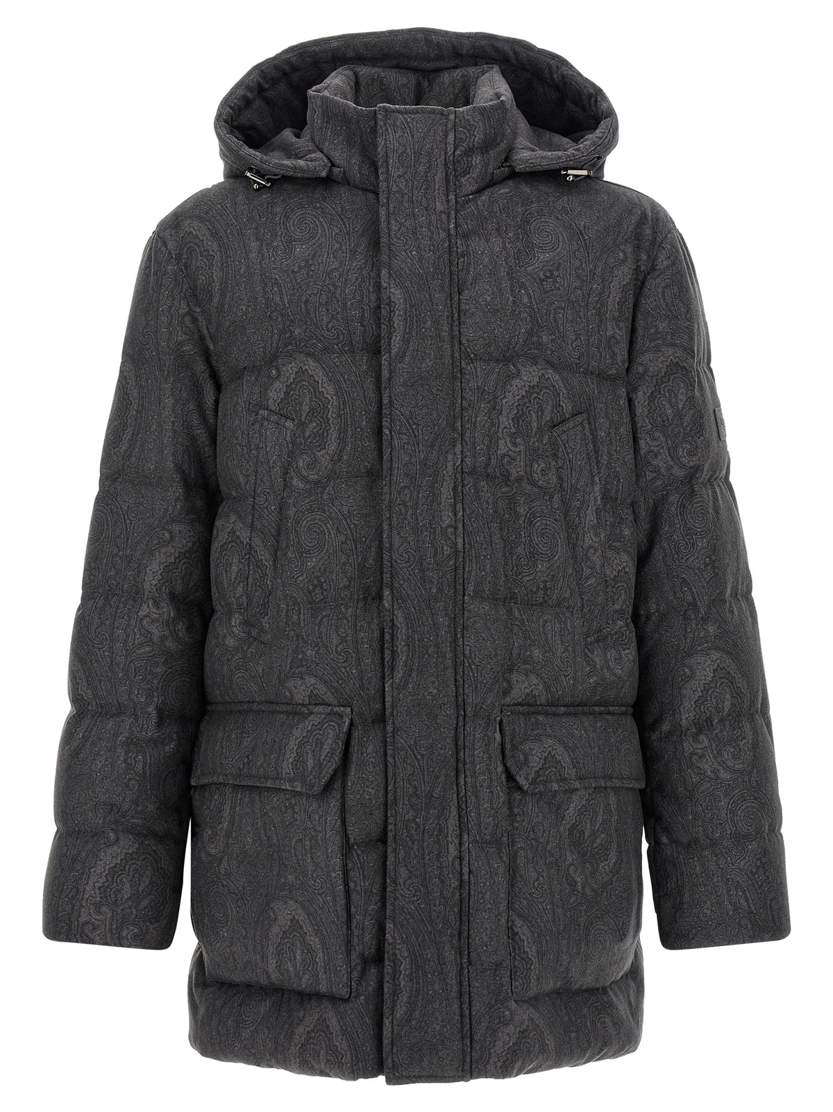 Etro Men Grey 'Arnica' Down Jacket ETRO