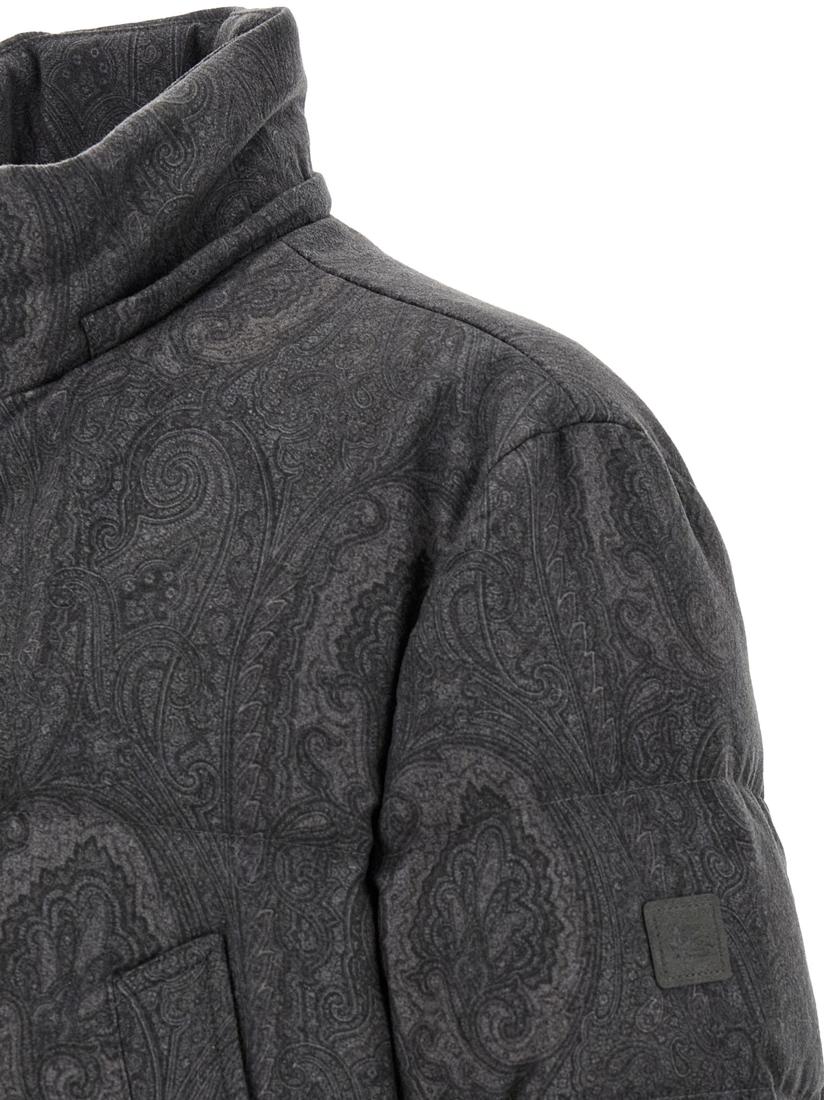 Etro Men Grey 'Arnica' Down Jacket ETRO