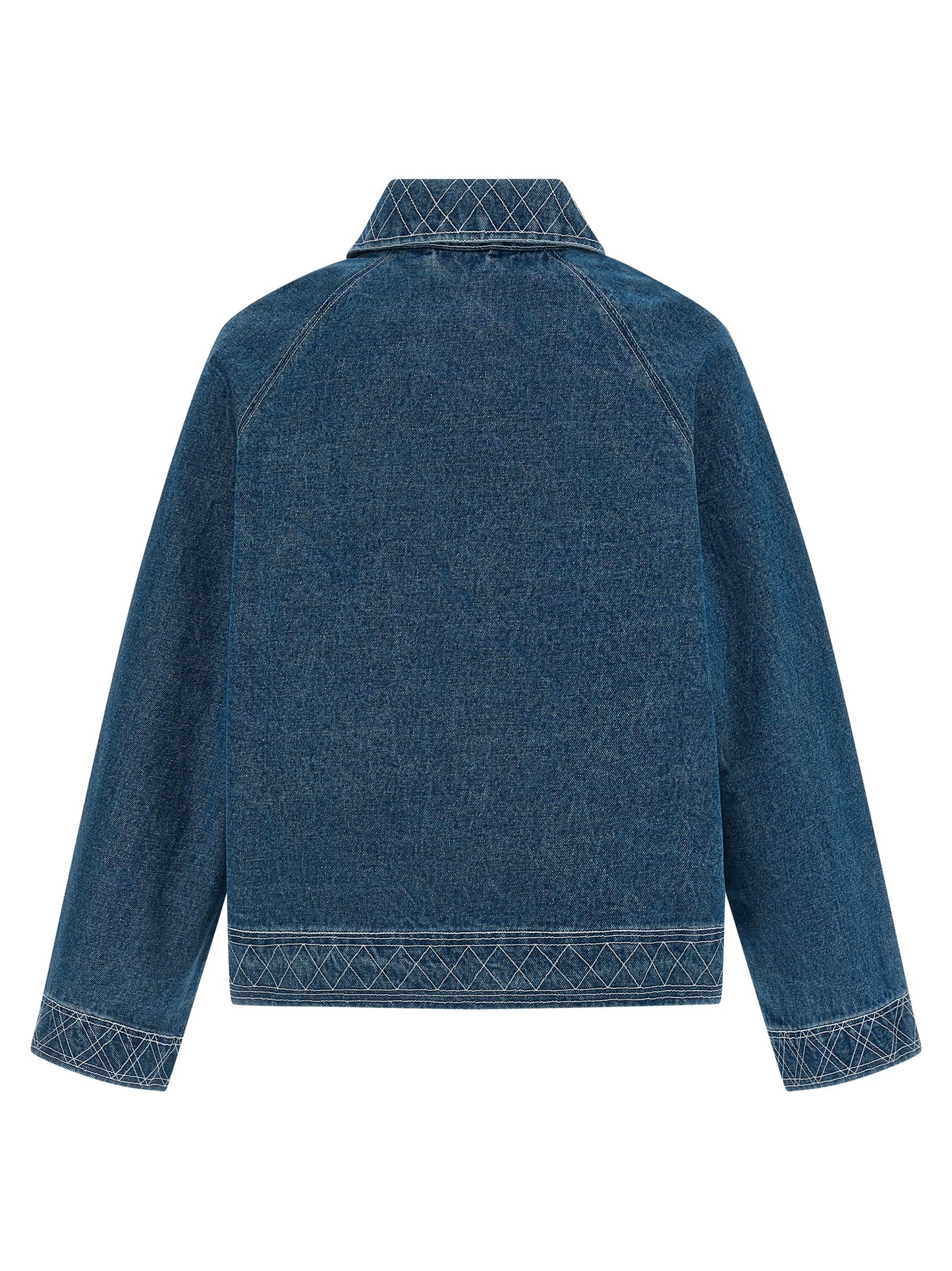 Bode Men Embroidery Denim Jacket BODE