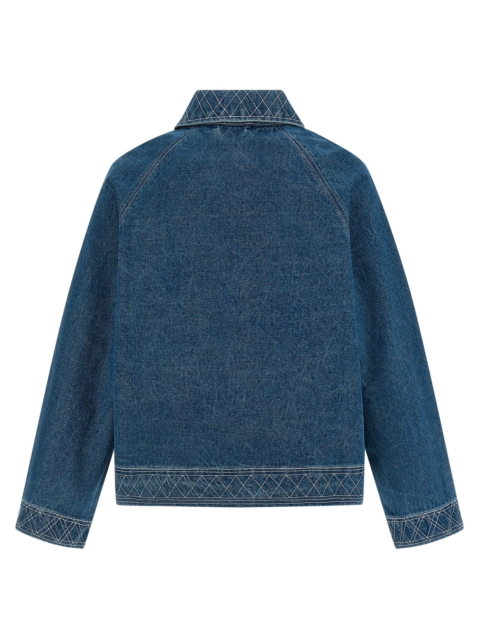 Bode Men Embroidery Denim Jacket BODE