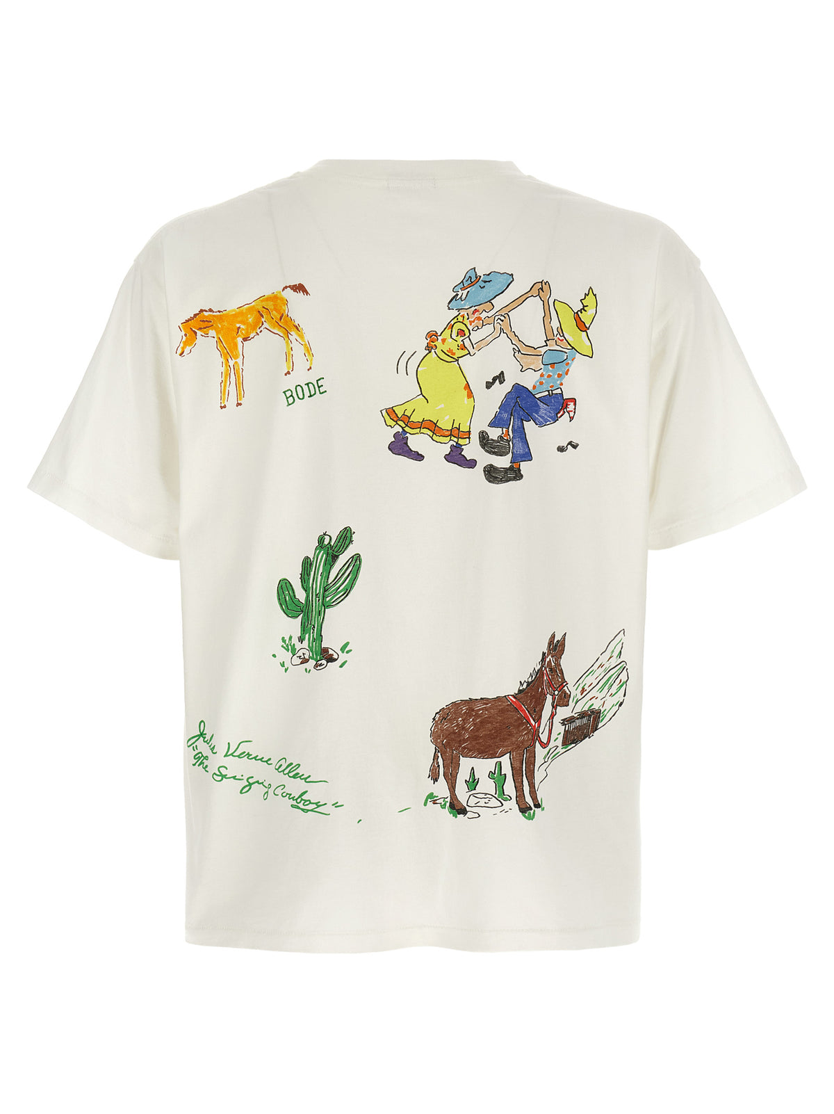 Bode Men White 'River City' T-Shirt BODE