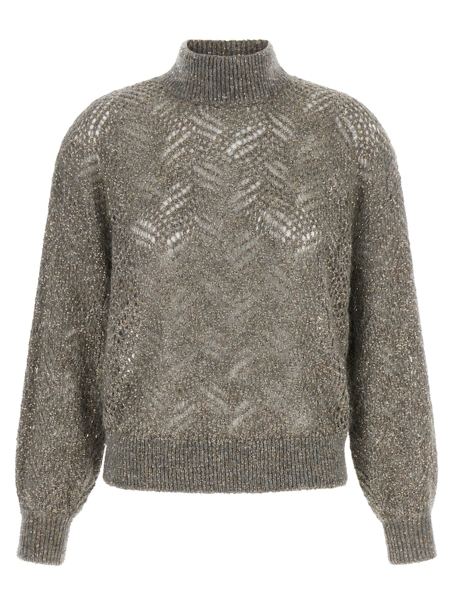 Brunello Cucinelli Women 'Dazzling Abstract Leaf' Sweater BRUNELLO CUCINELLI