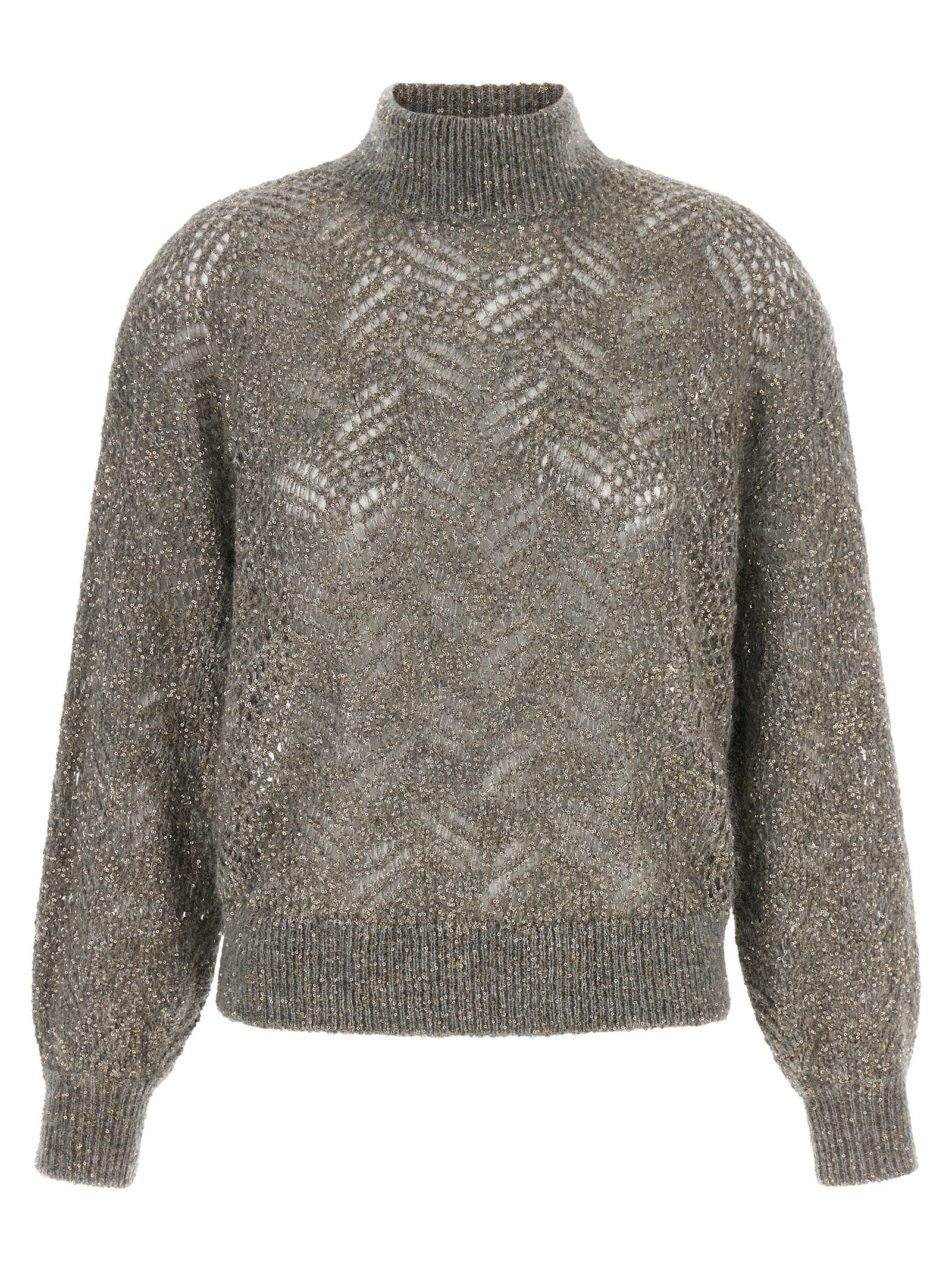 Brunello Cucinelli Women 'Dazzling Abstract Leaf' Sweater BRUNELLO CUCINELLI