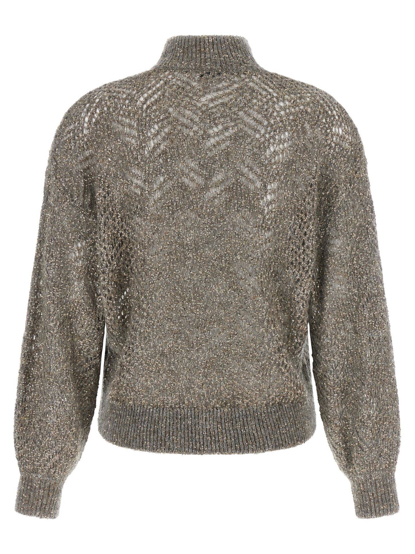 Brunello Cucinelli Women 'Dazzling Abstract Leaf' Sweater BRUNELLO CUCINELLI