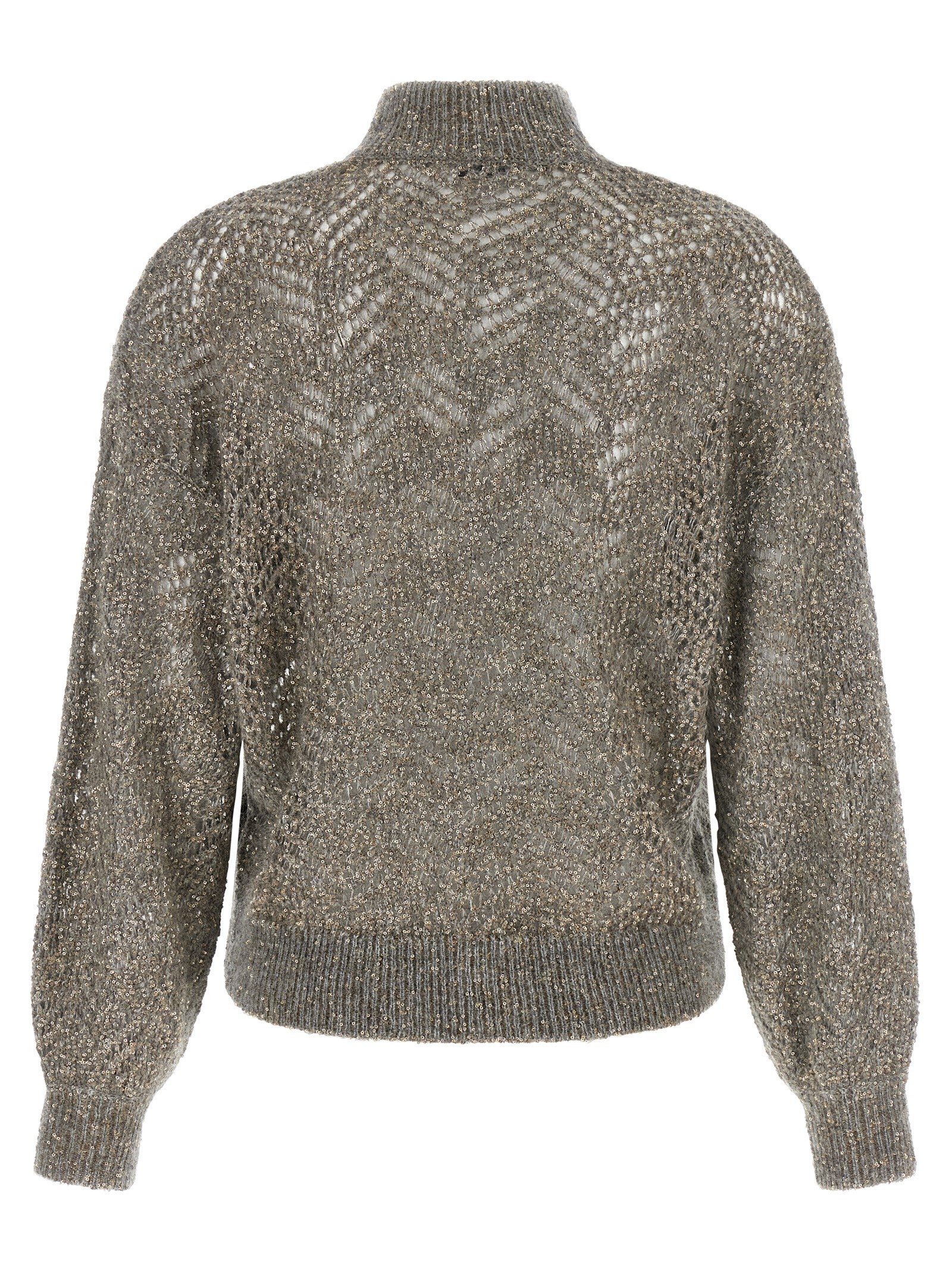 Brunello Cucinelli Women 'Dazzling Abstract Leaf' Sweater BRUNELLO CUCINELLI