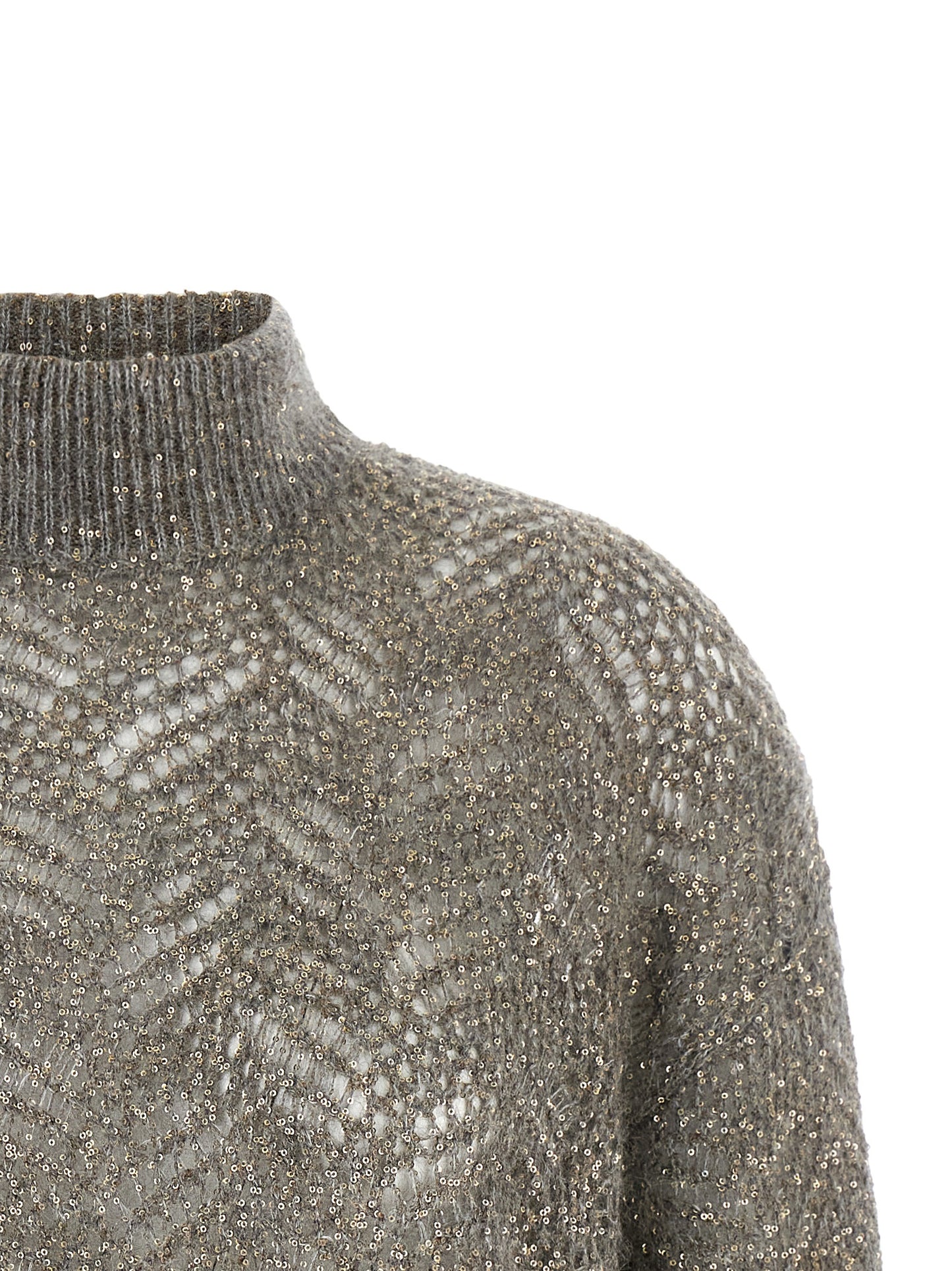 Brunello Cucinelli Women 'Dazzling Abstract Leaf' Sweater BRUNELLO CUCINELLI