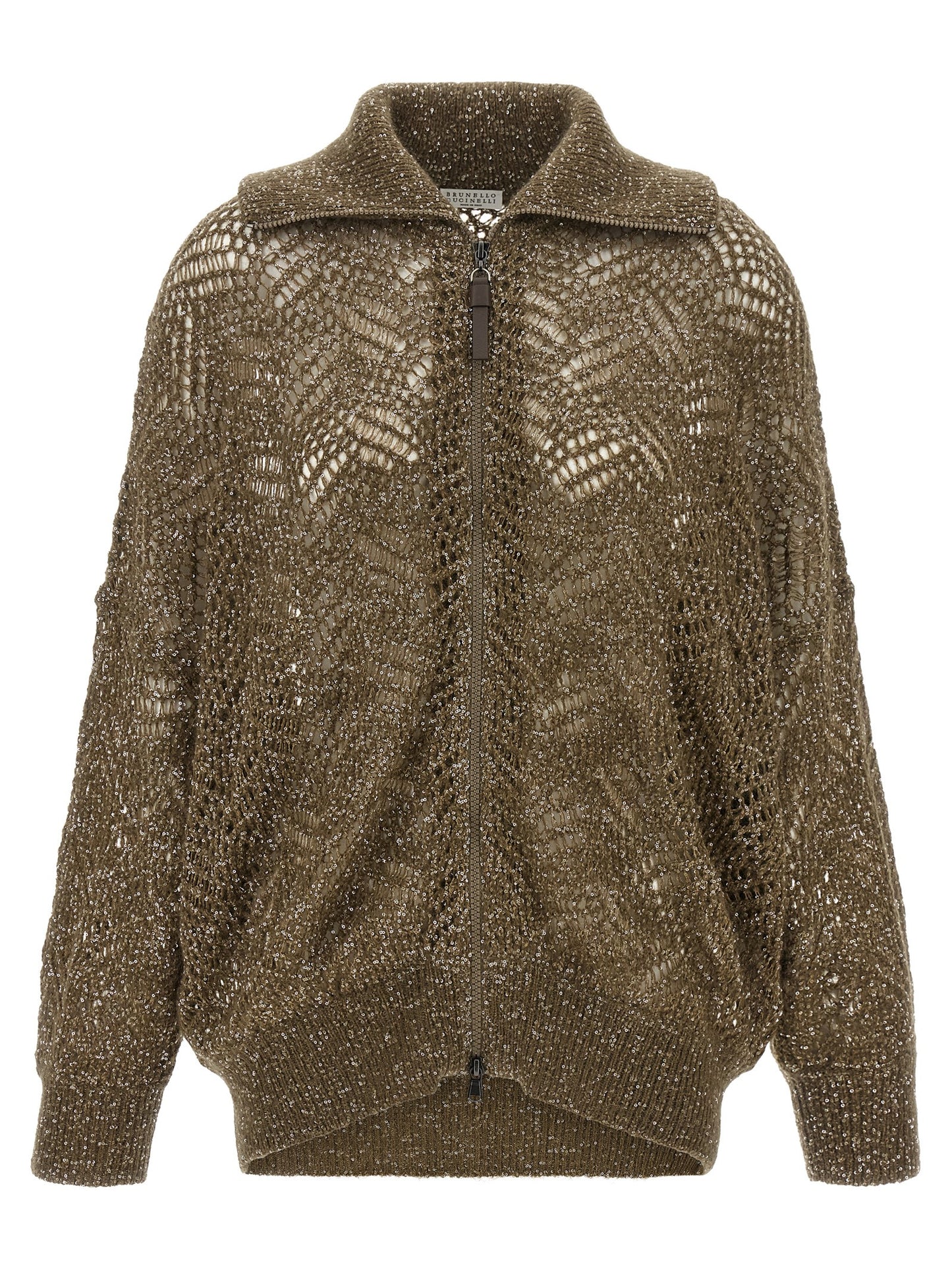 Brunello Cucinelli Women 'Dazzling Abstract Leaf' Cardigan BRUNELLO CUCINELLI