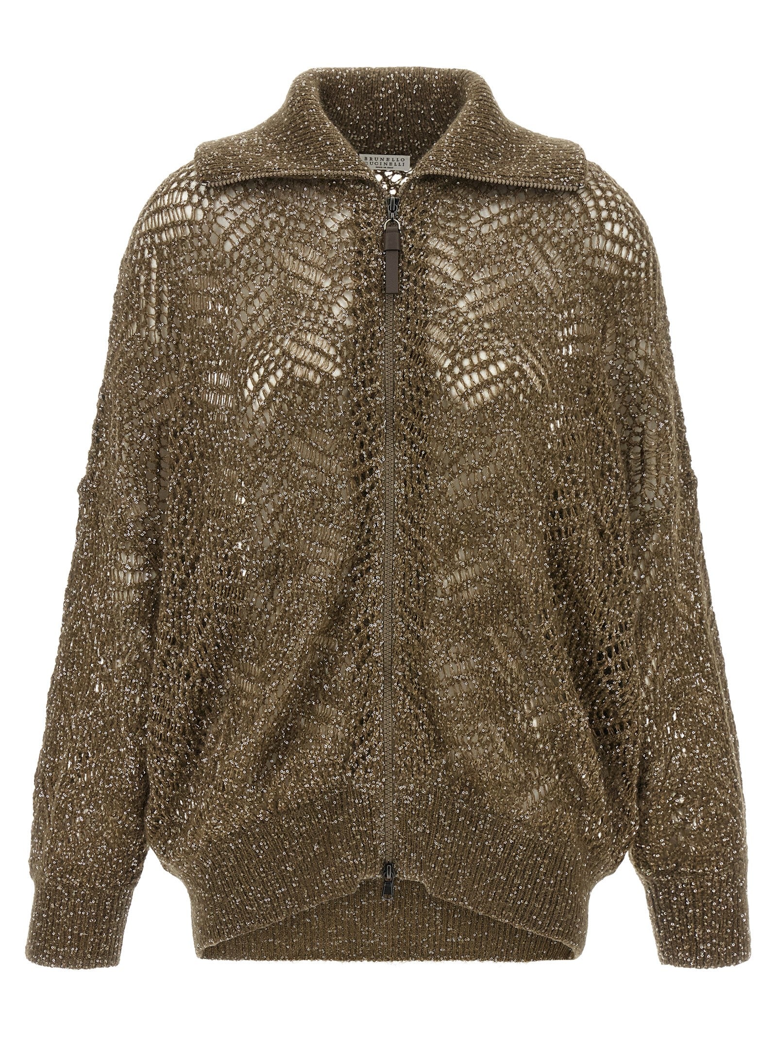 Brunello Cucinelli Women 'Dazzling Abstract Leaf' Cardigan BRUNELLO CUCINELLI
