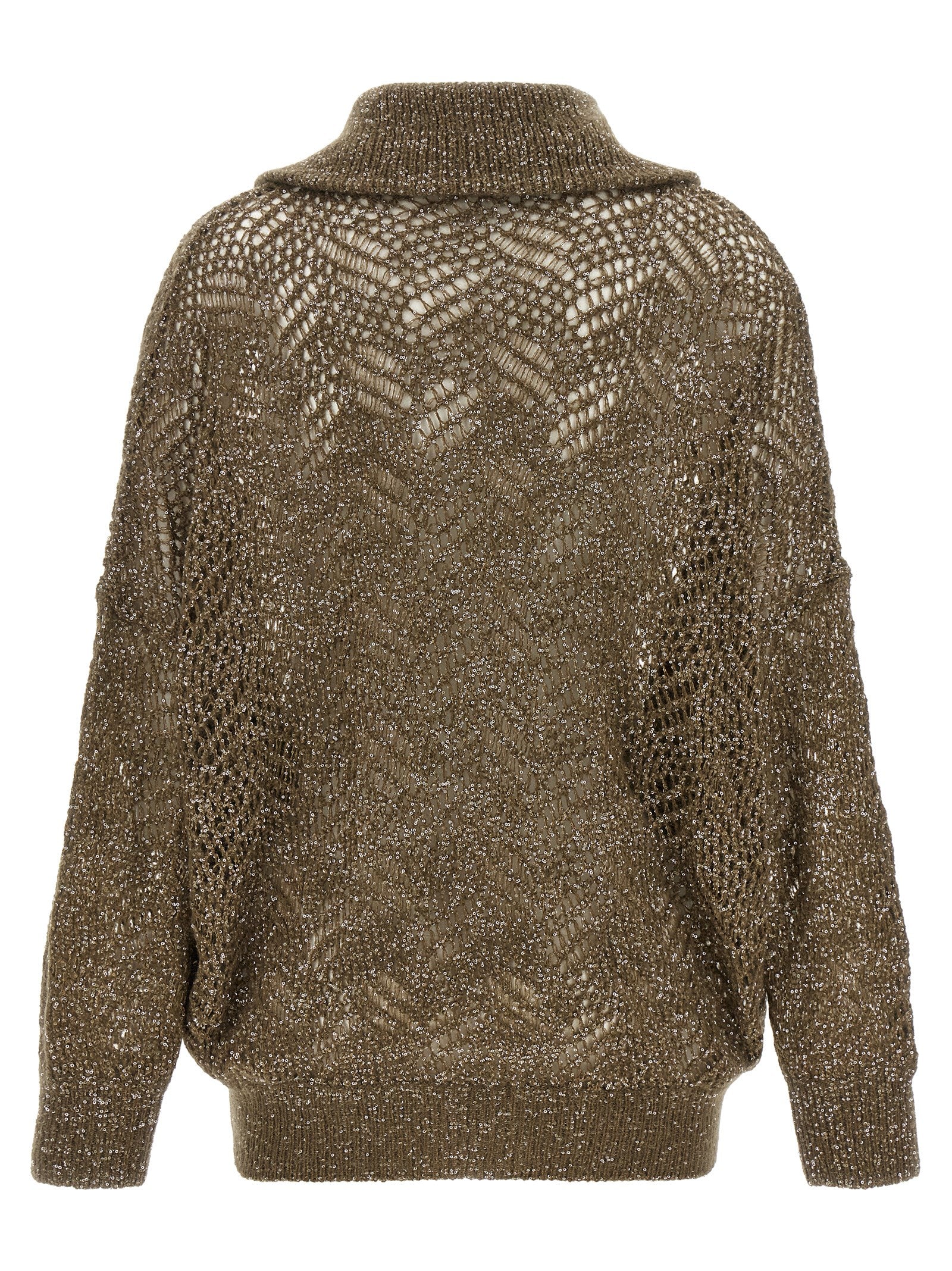 Brunello Cucinelli Women 'Dazzling Abstract Leaf' Cardigan BRUNELLO CUCINELLI