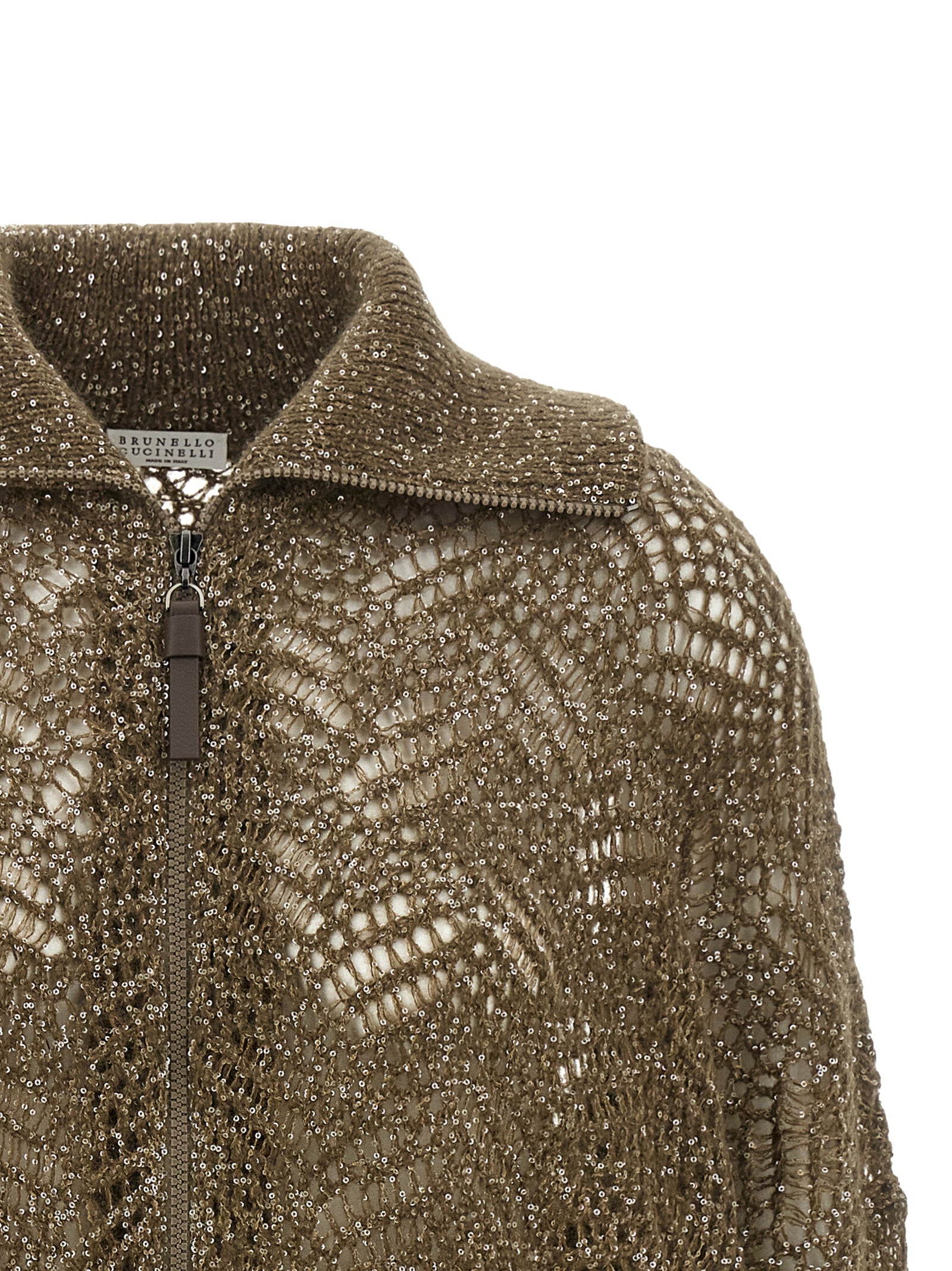 Brunello Cucinelli Women 'Dazzling Abstract Leaf' Cardigan BRUNELLO CUCINELLI
