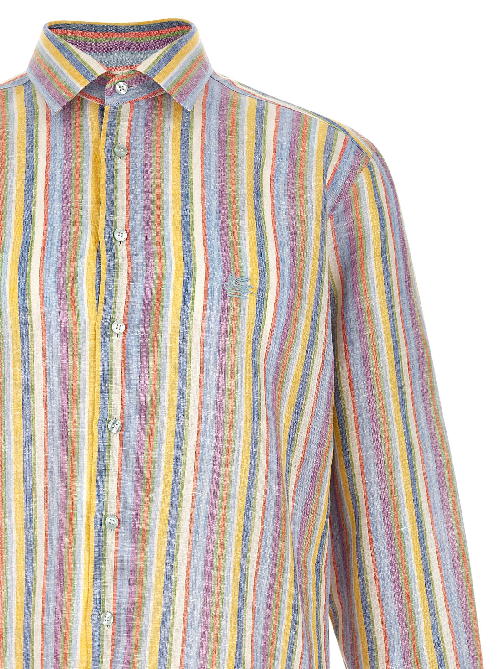 Etro Men Striped Linen Shirt ETRO