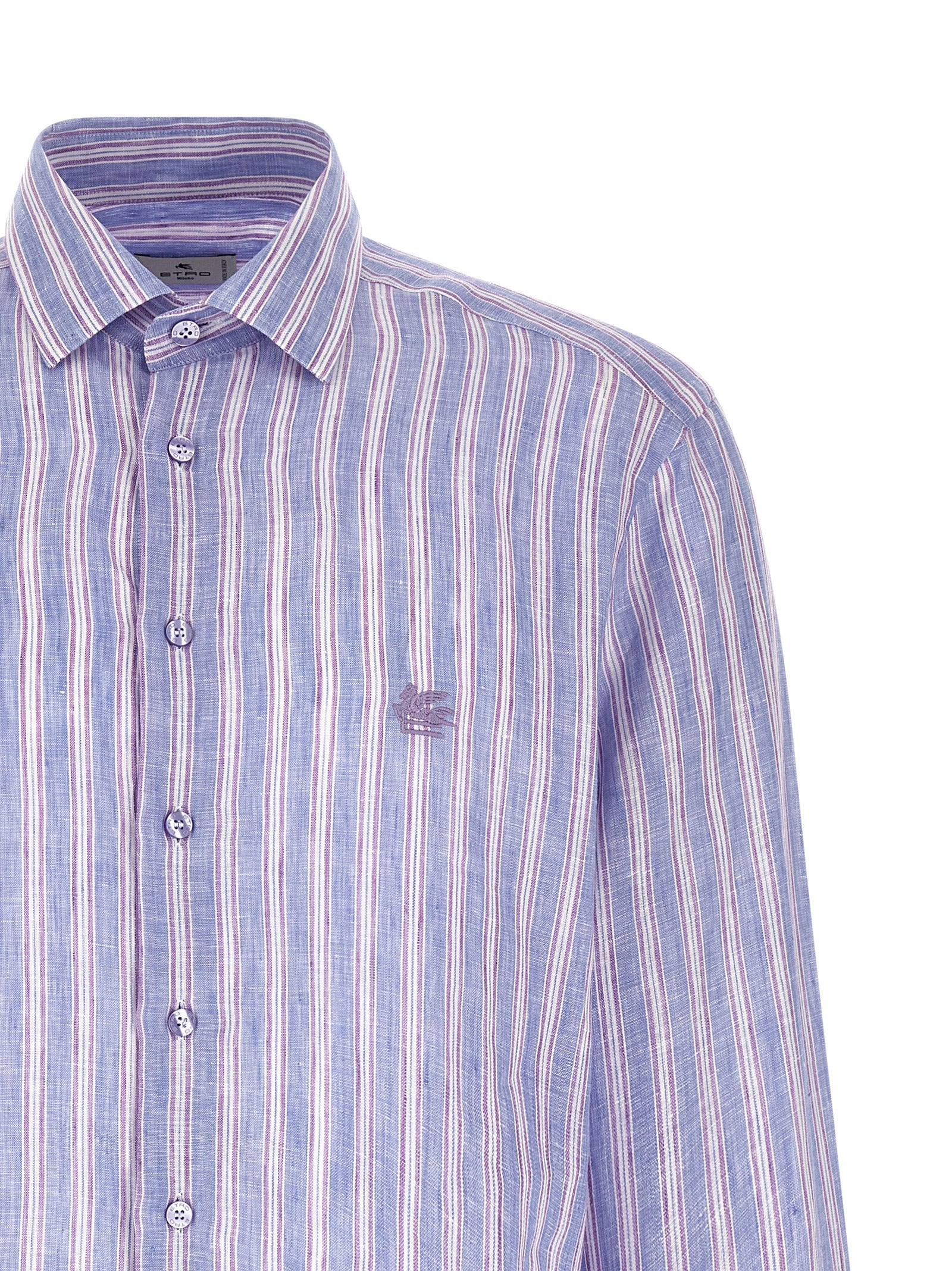 Etro Men Striped Linen Shirt ETRO
