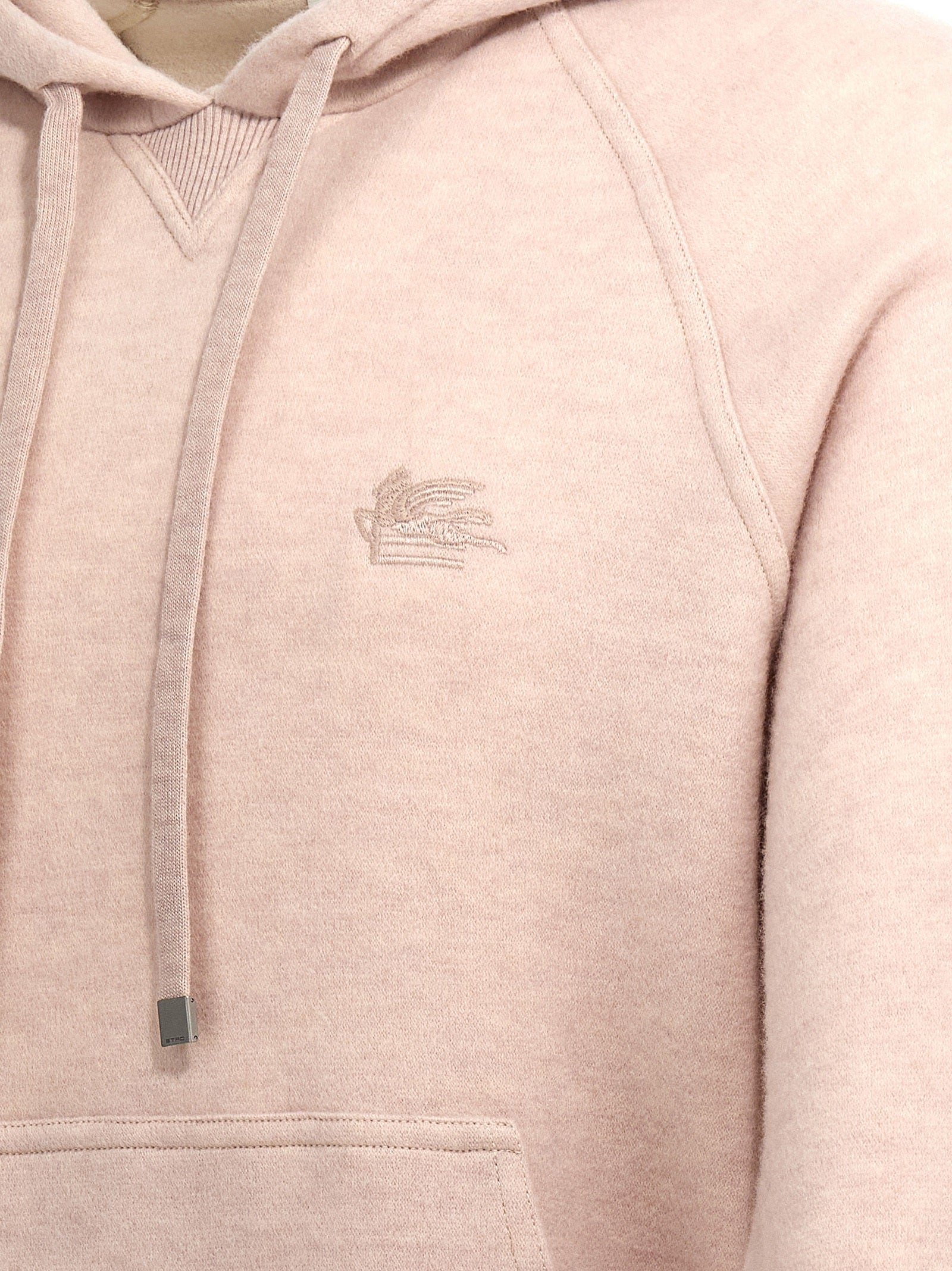 Etro Men Logo Embroidery Wool Hoodie ETRO