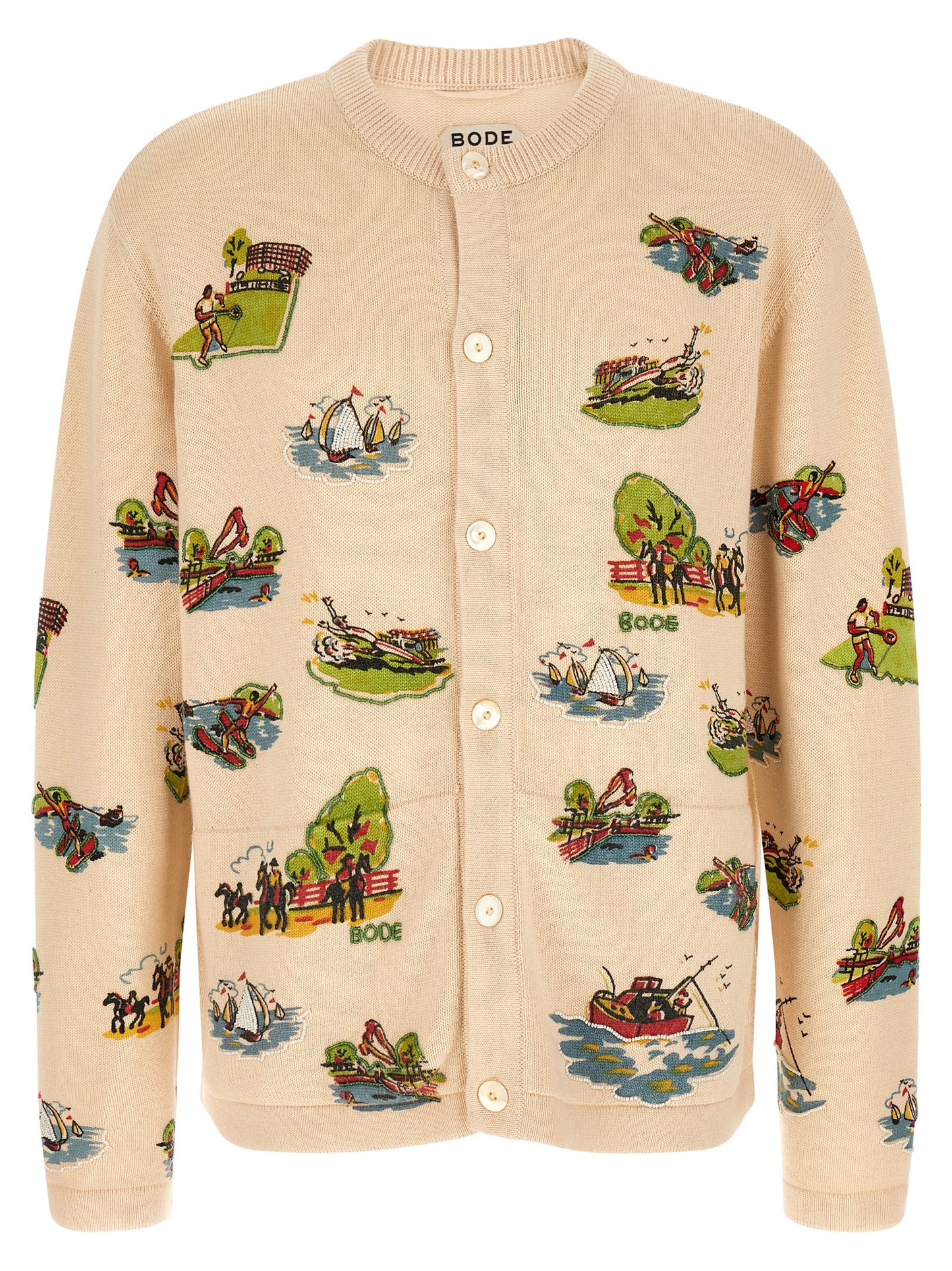 Bode Men 'Beaded Camp' Cardigan BODE